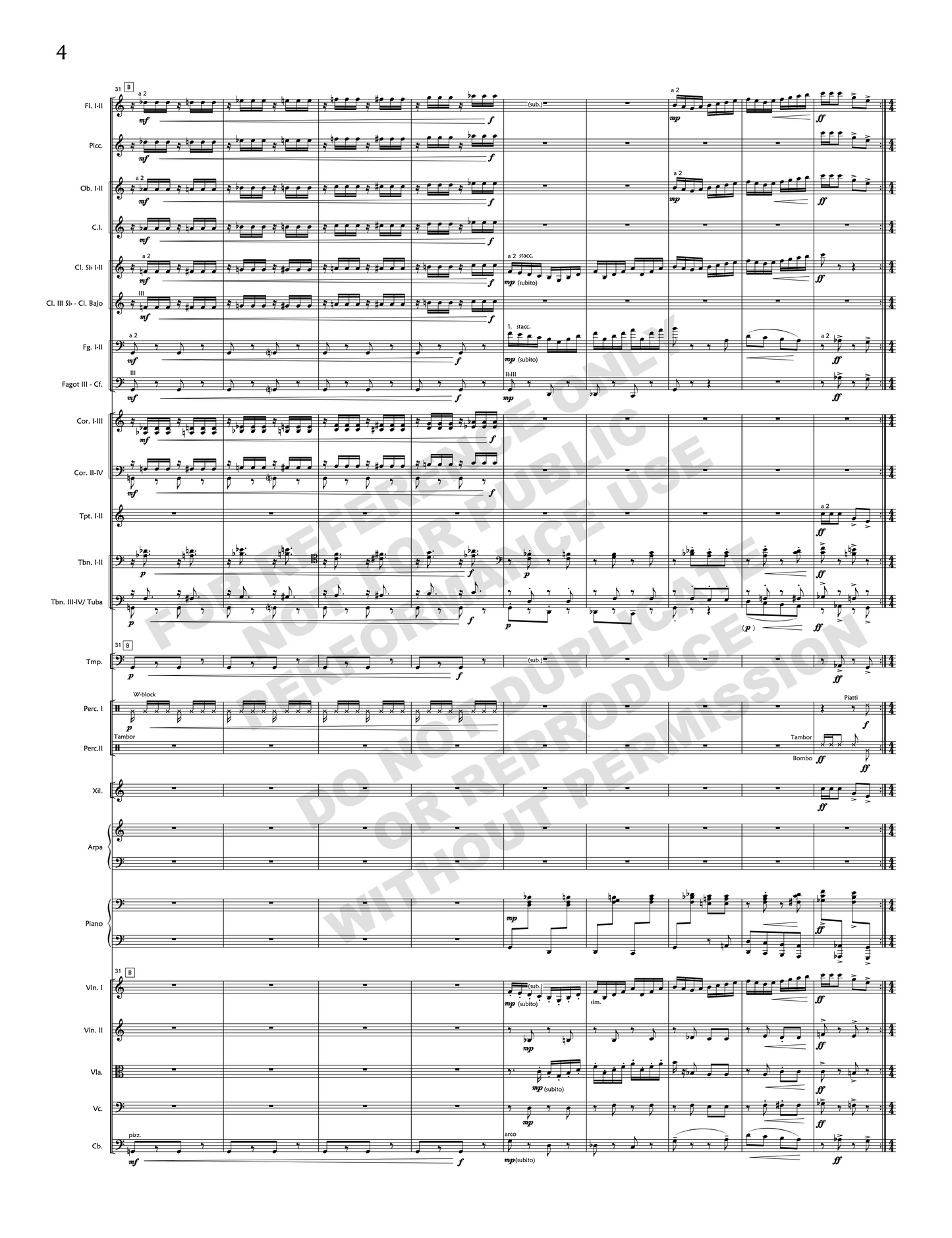 Obertura para una comedia, for orchestra