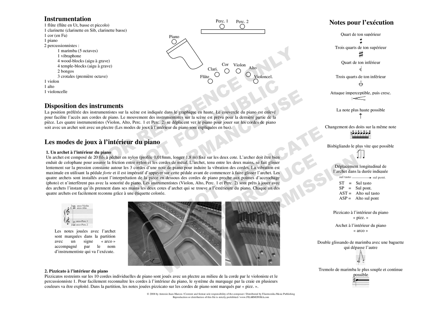 Adentrarse, for piano and esemble