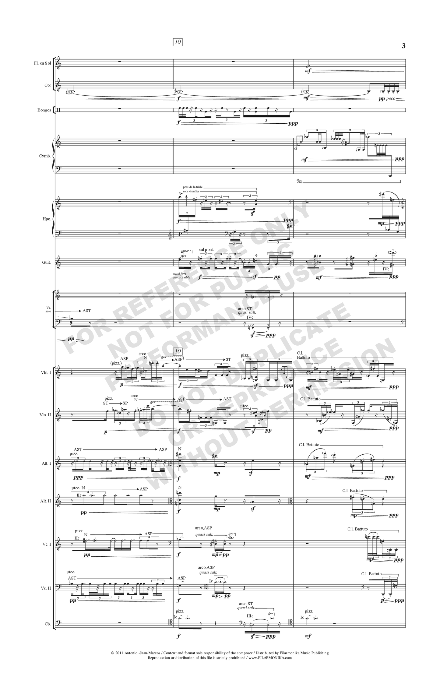 Árbol de abril, for cello and 13-instrument ensemble