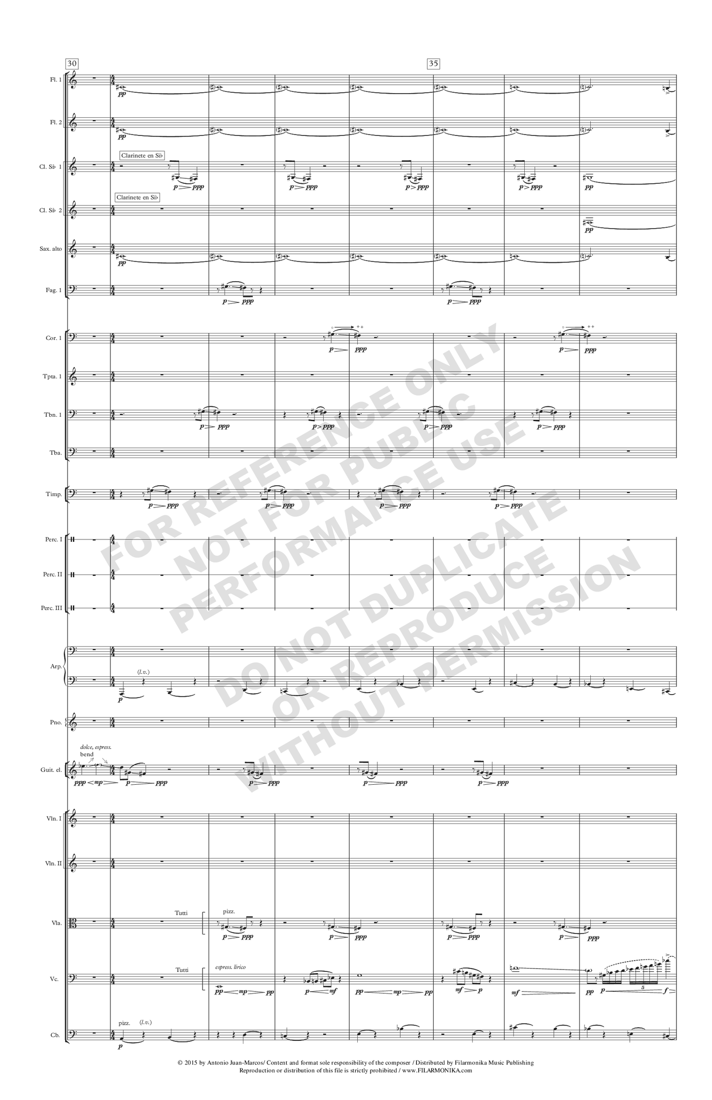 Nocturno eléctrico, for electric guitar and orchestra