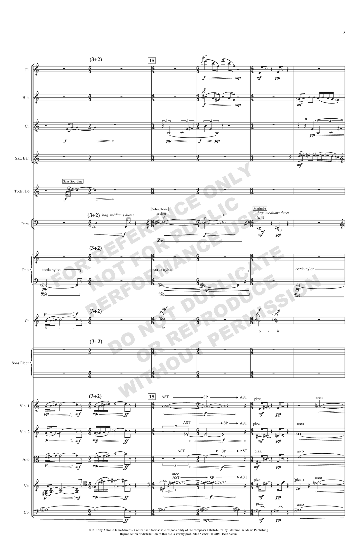 Tum tambor, for countertenor and ensemble