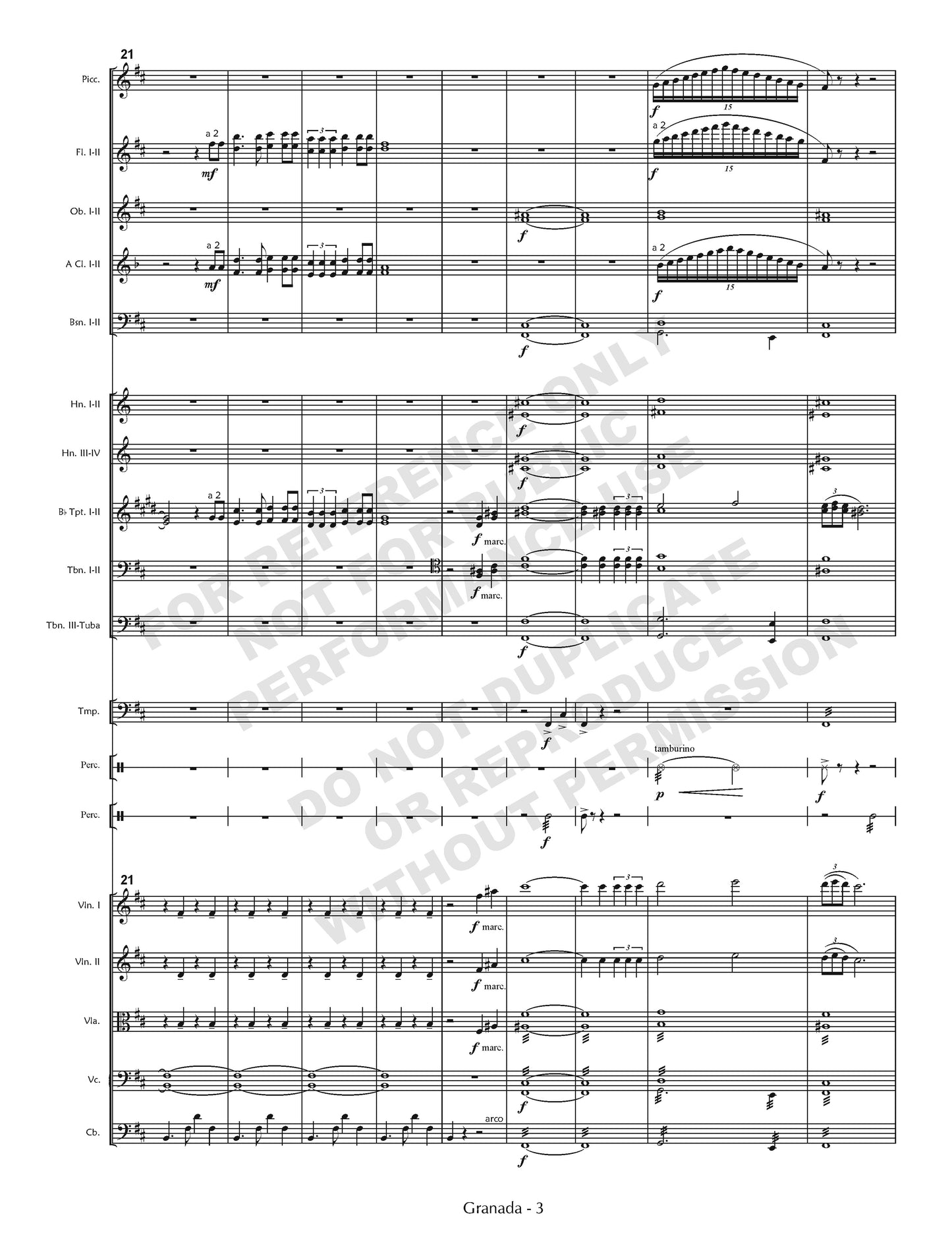 Granada, for orchestra (arr. Gonzales)