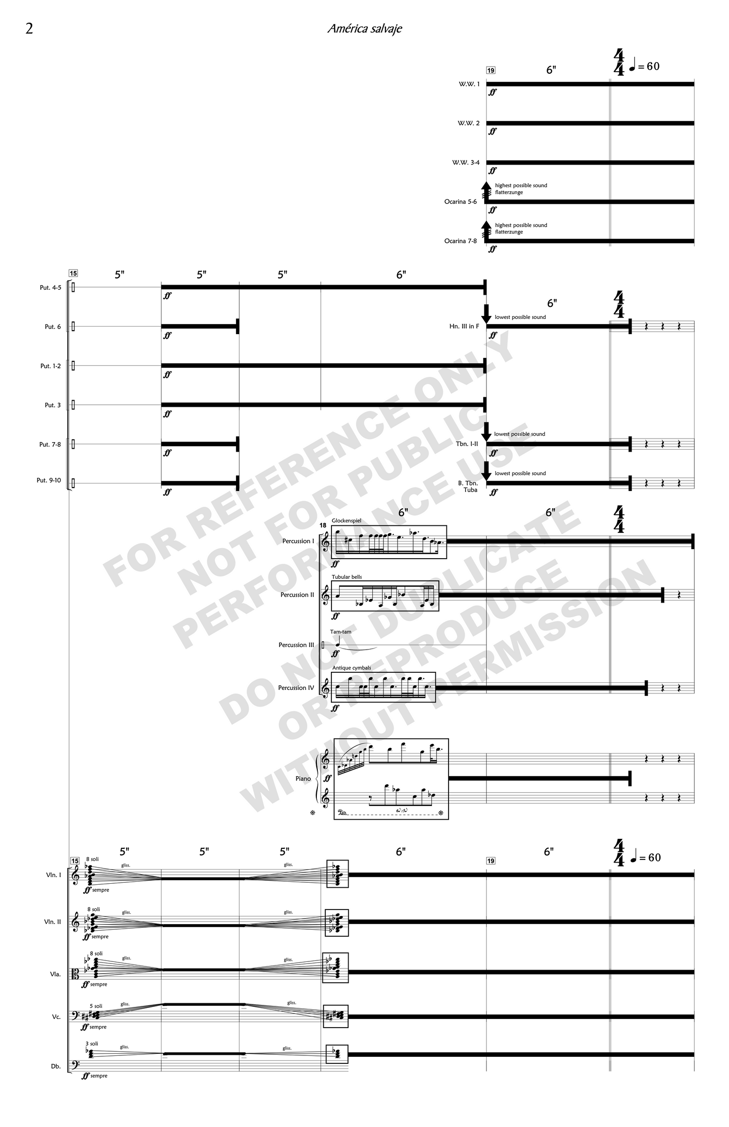 América salvaje, for orchestra