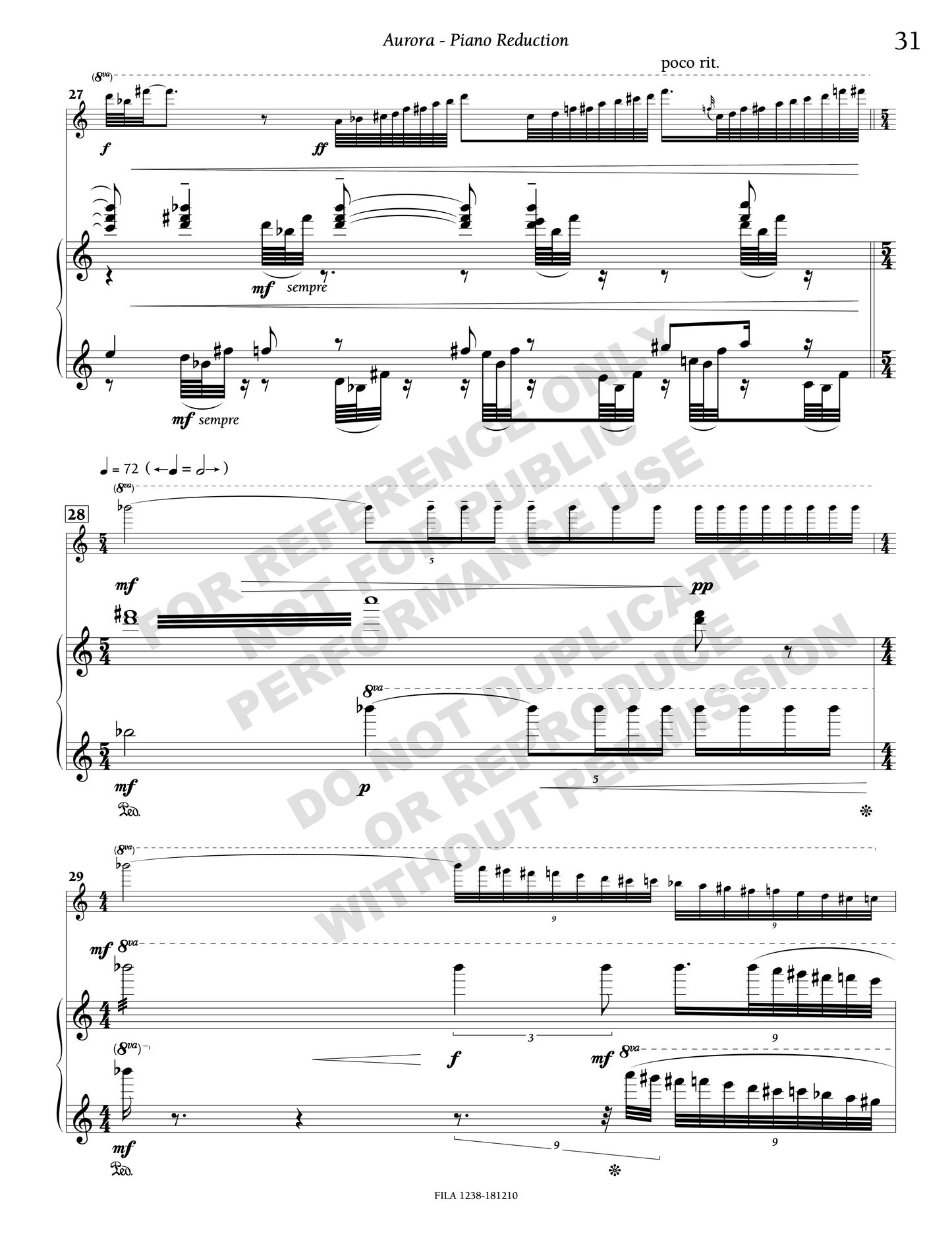 Aurora, concerto for violin and orchestra