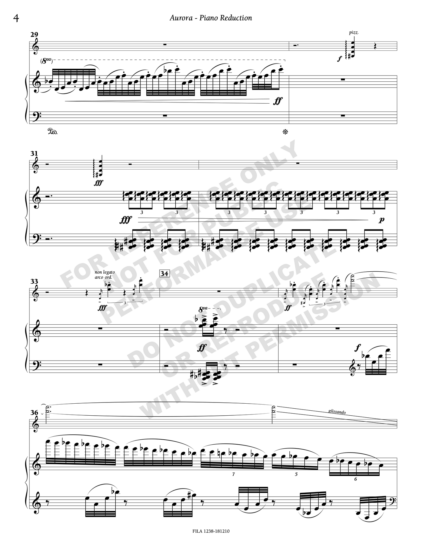 Aurora, concerto for violin and orchestra