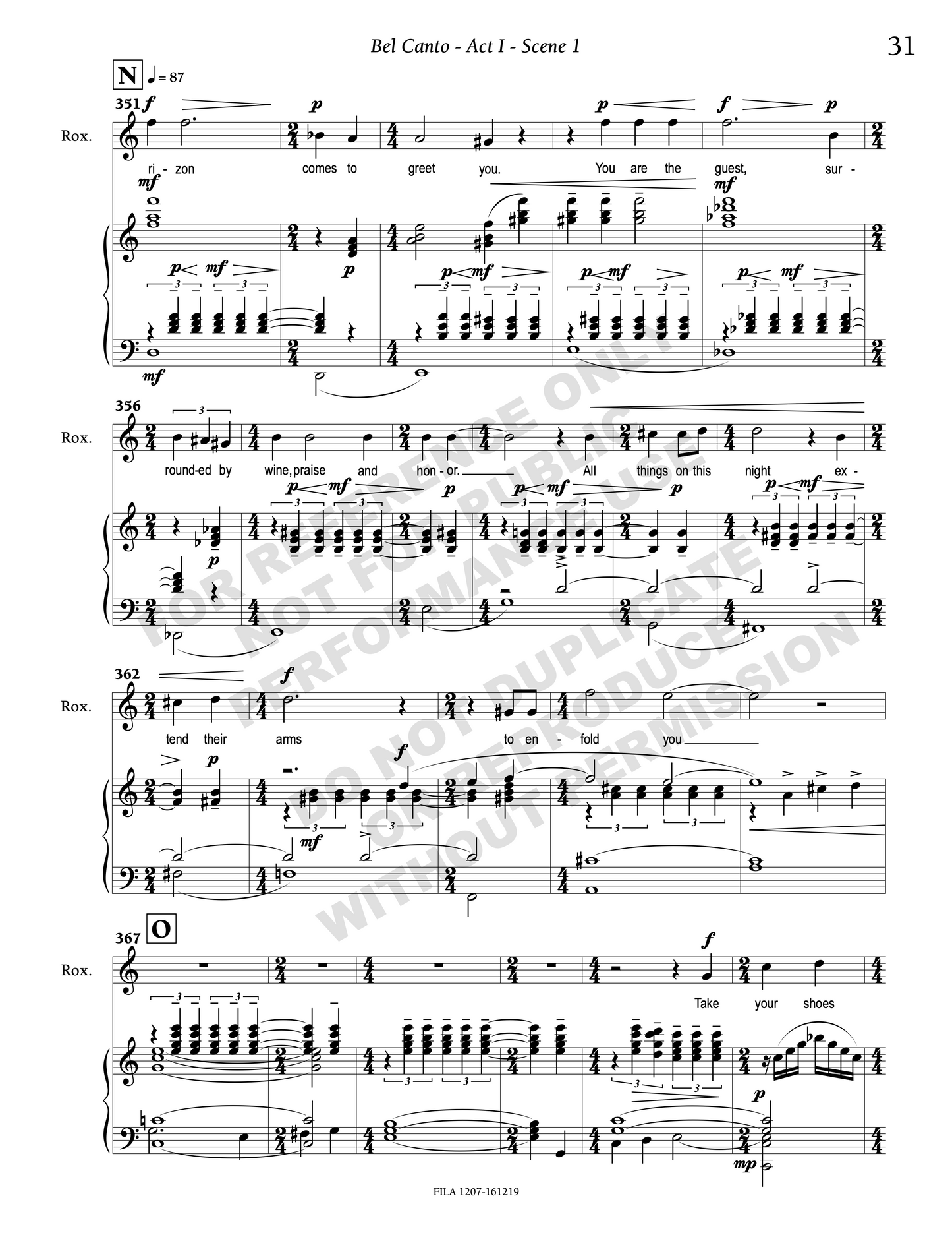 Bel Canto: An Opera in Two Acts