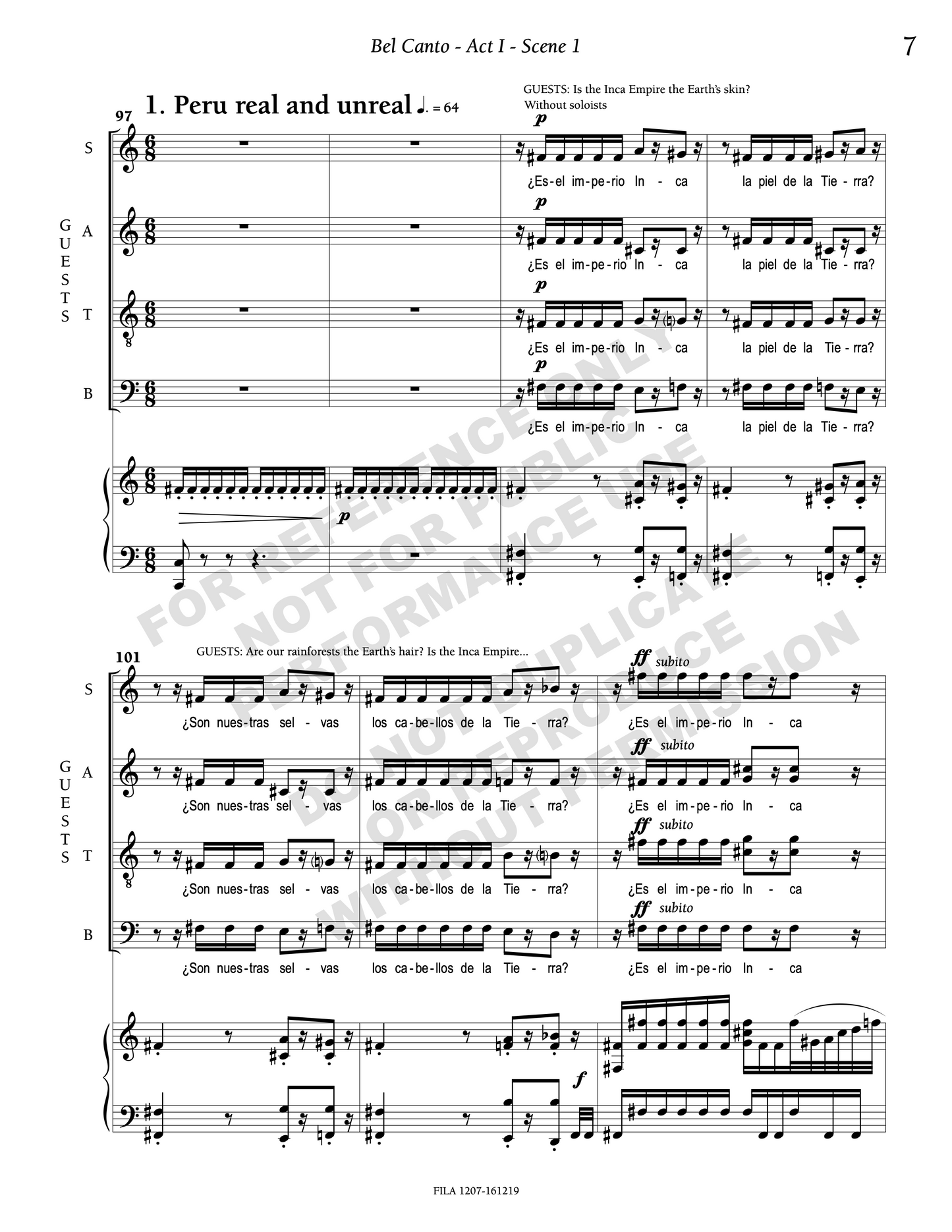 Bel Canto: An Opera in Two Acts
