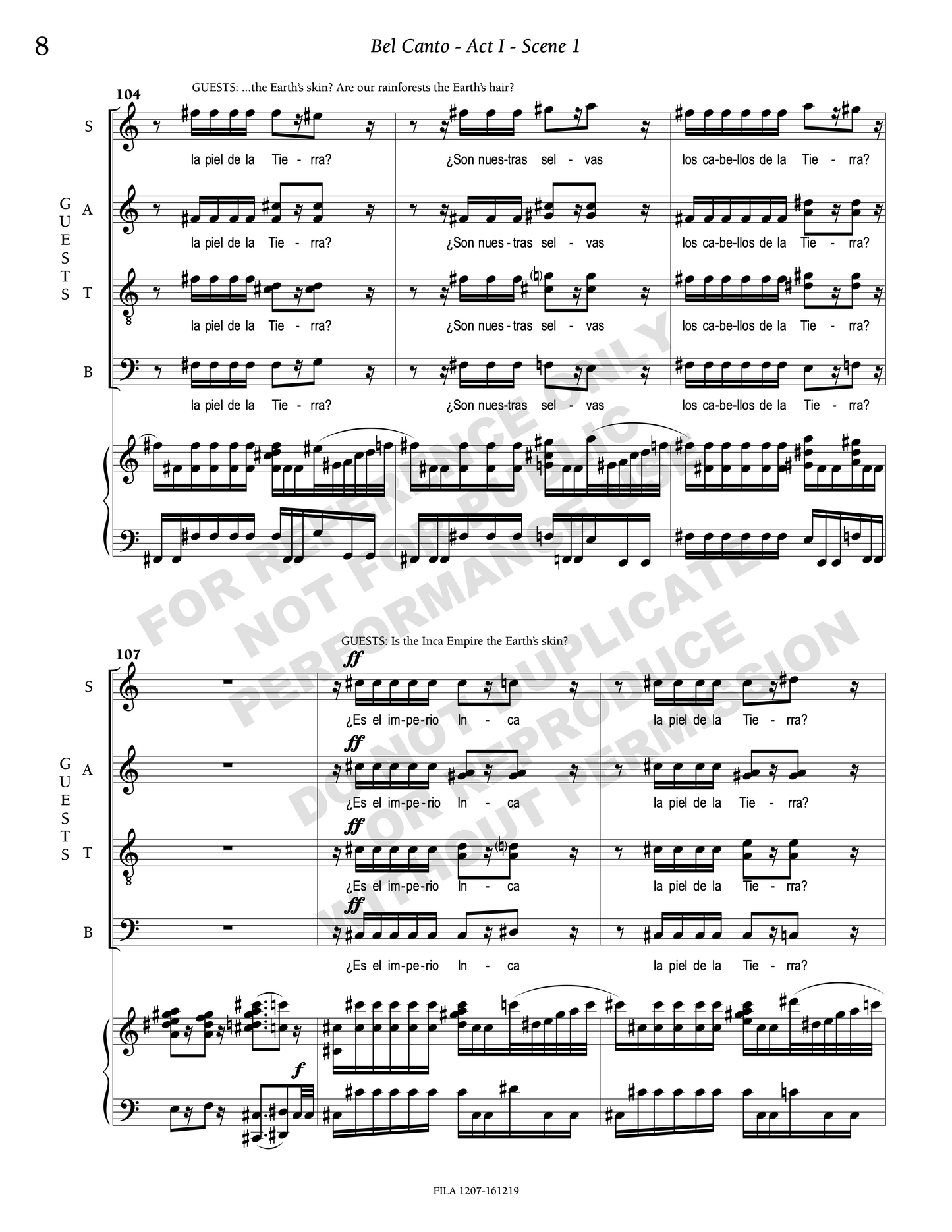 Bel Canto: An Opera in Two Acts