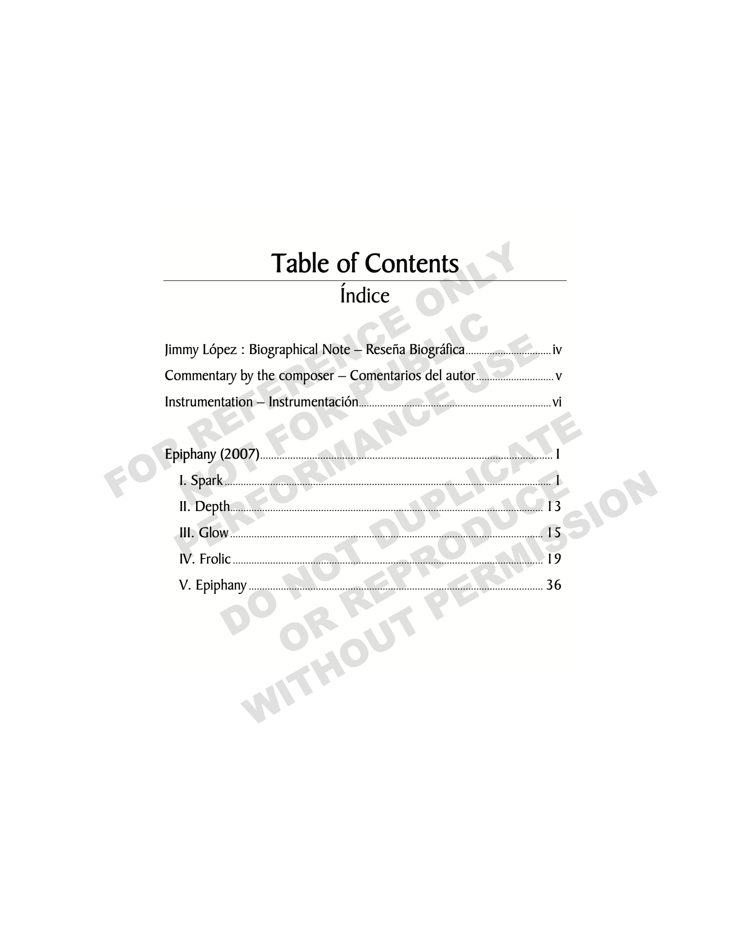 Epiphany, concertino for piano, strings, brass and percussion