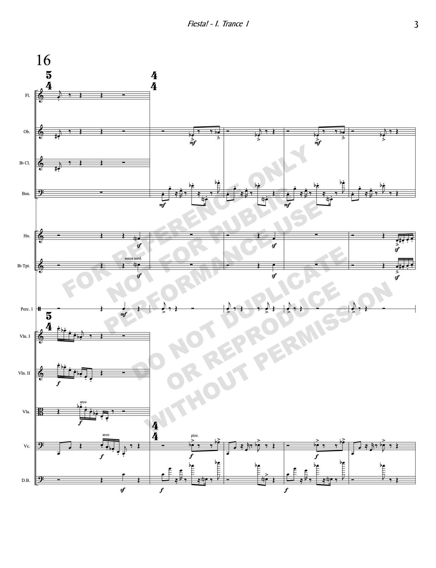 Fiesta! for chamber orchestra or ensemble