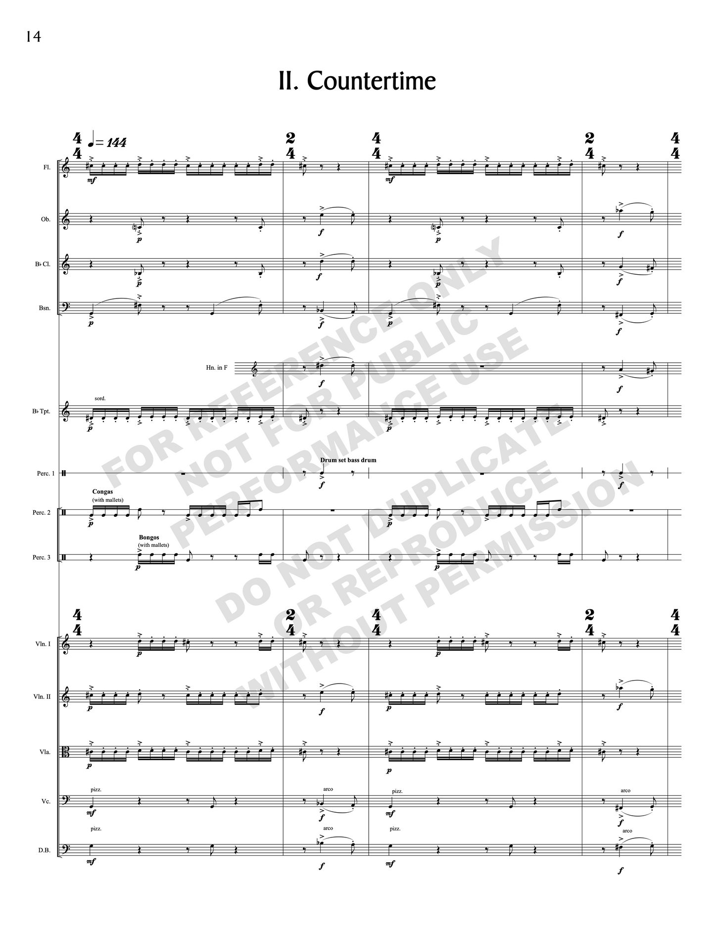 Fiesta! for chamber orchestra or ensemble