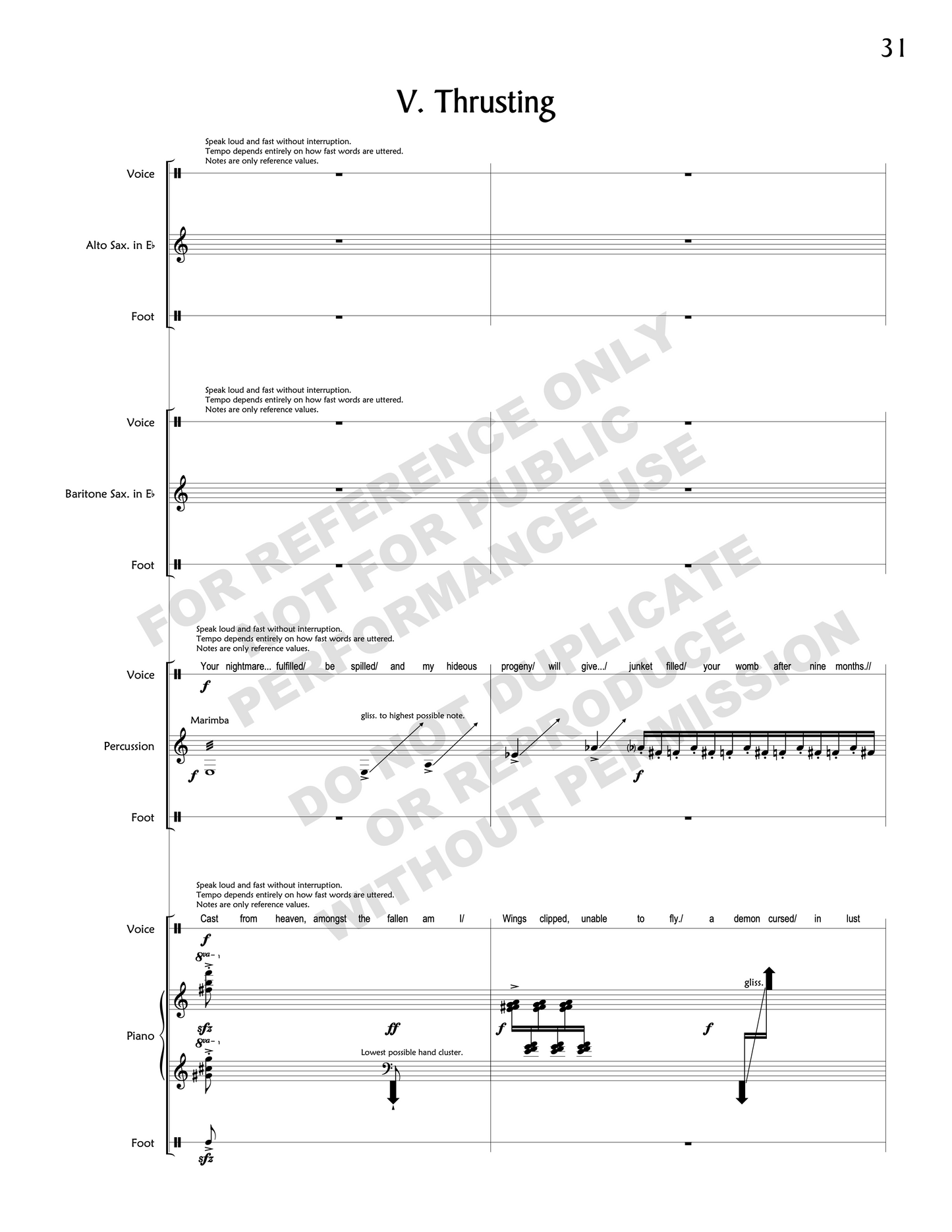 Incubus II, for chamber ensemble