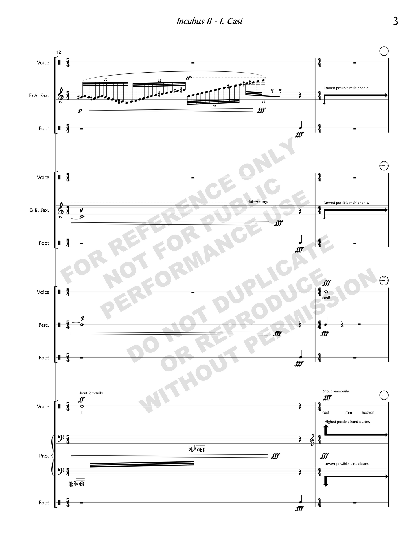 Incubus II, for chamber ensemble
