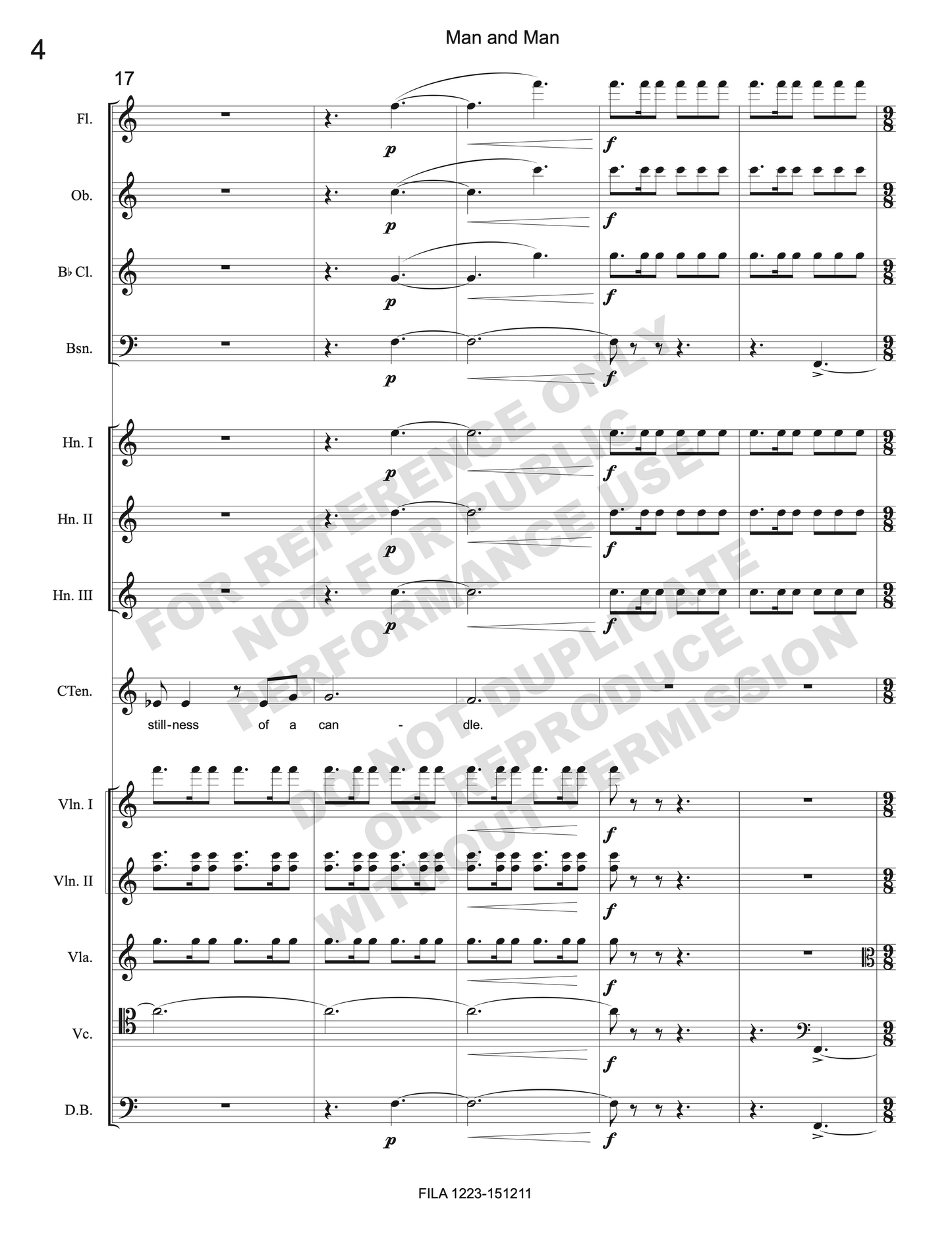 Man and man, for countertenor and ensemble
