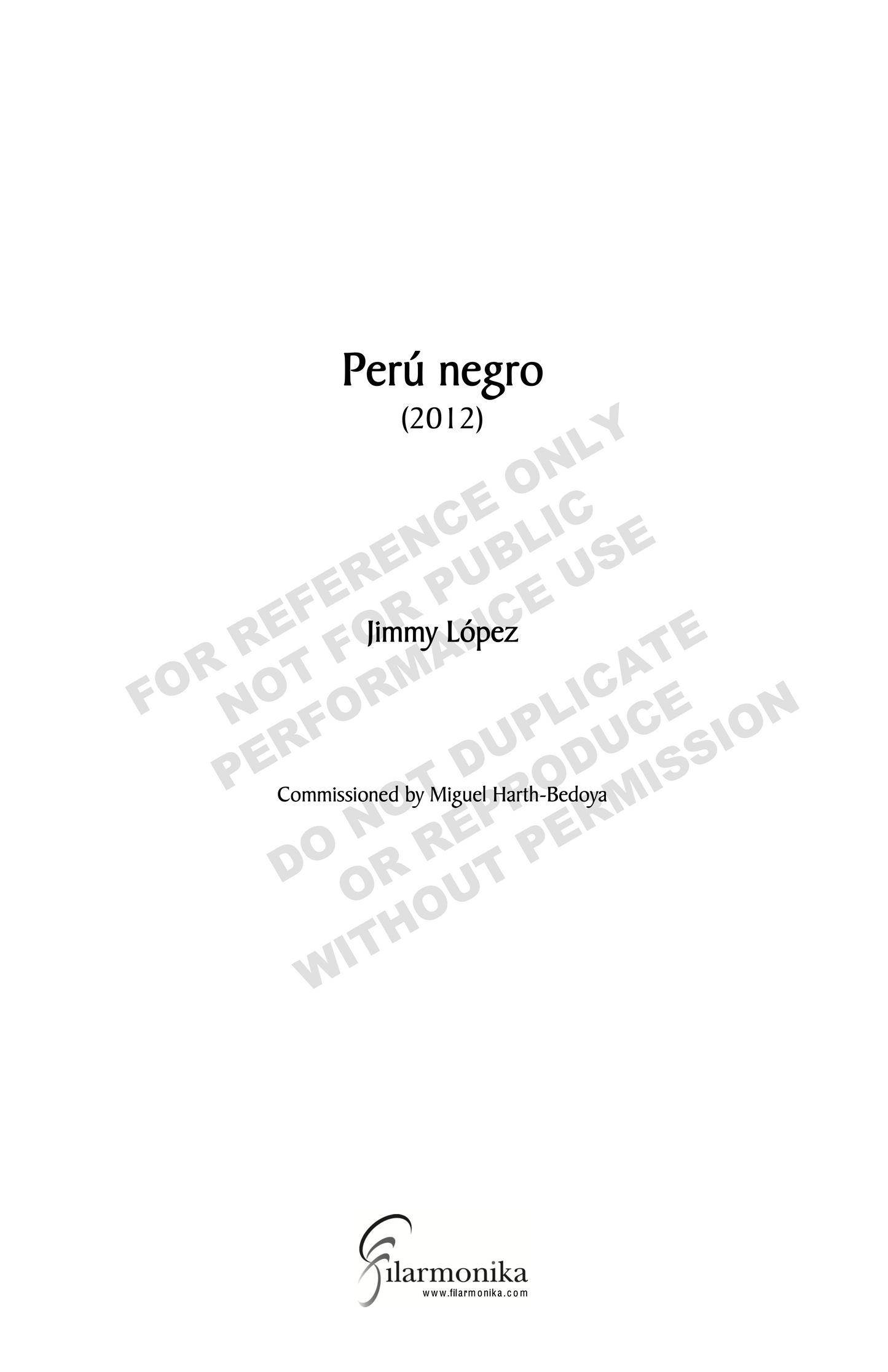 Perú Negro, for orchestra