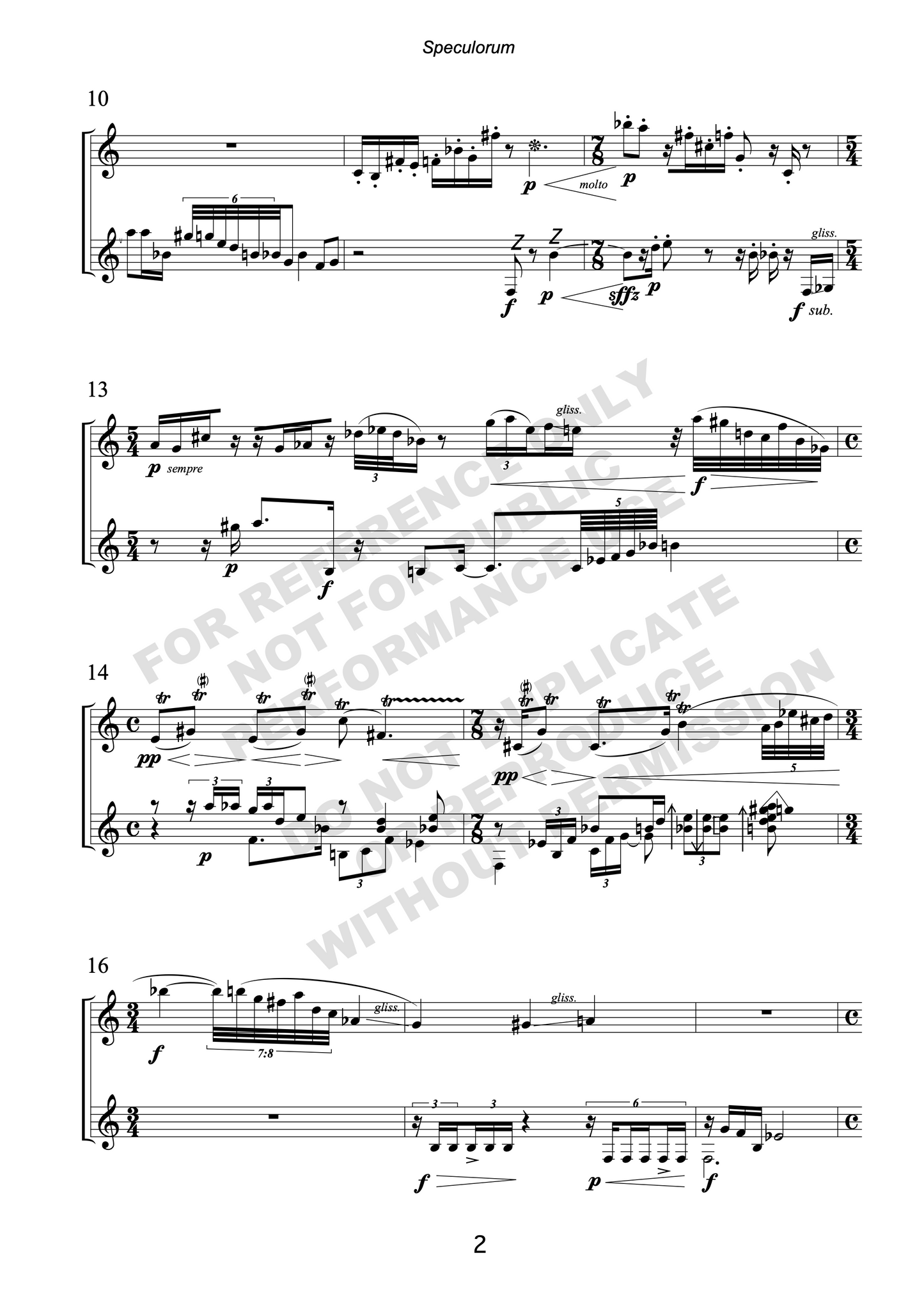 Speculorum, for oboe and koto