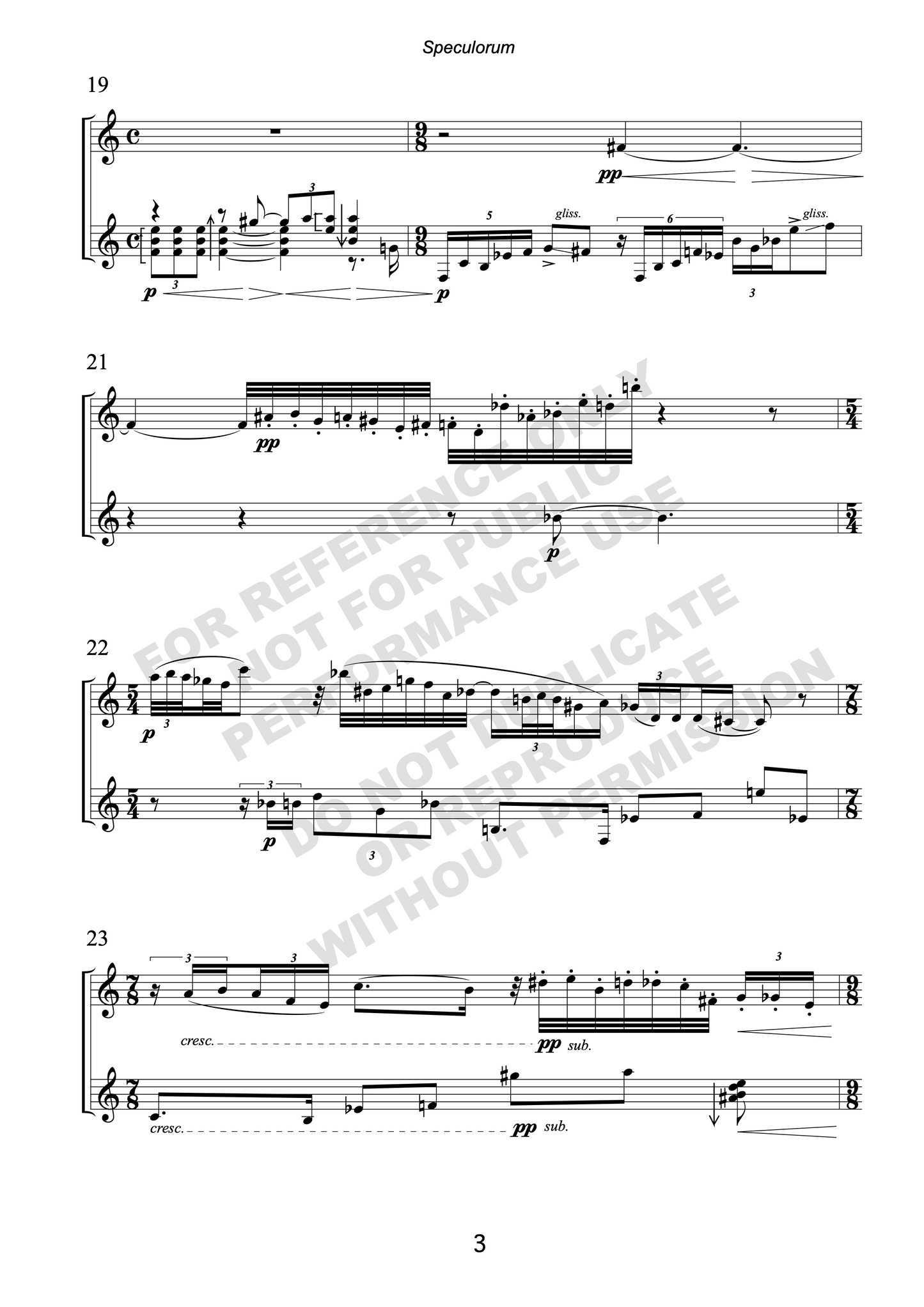 Speculorum, for oboe and koto