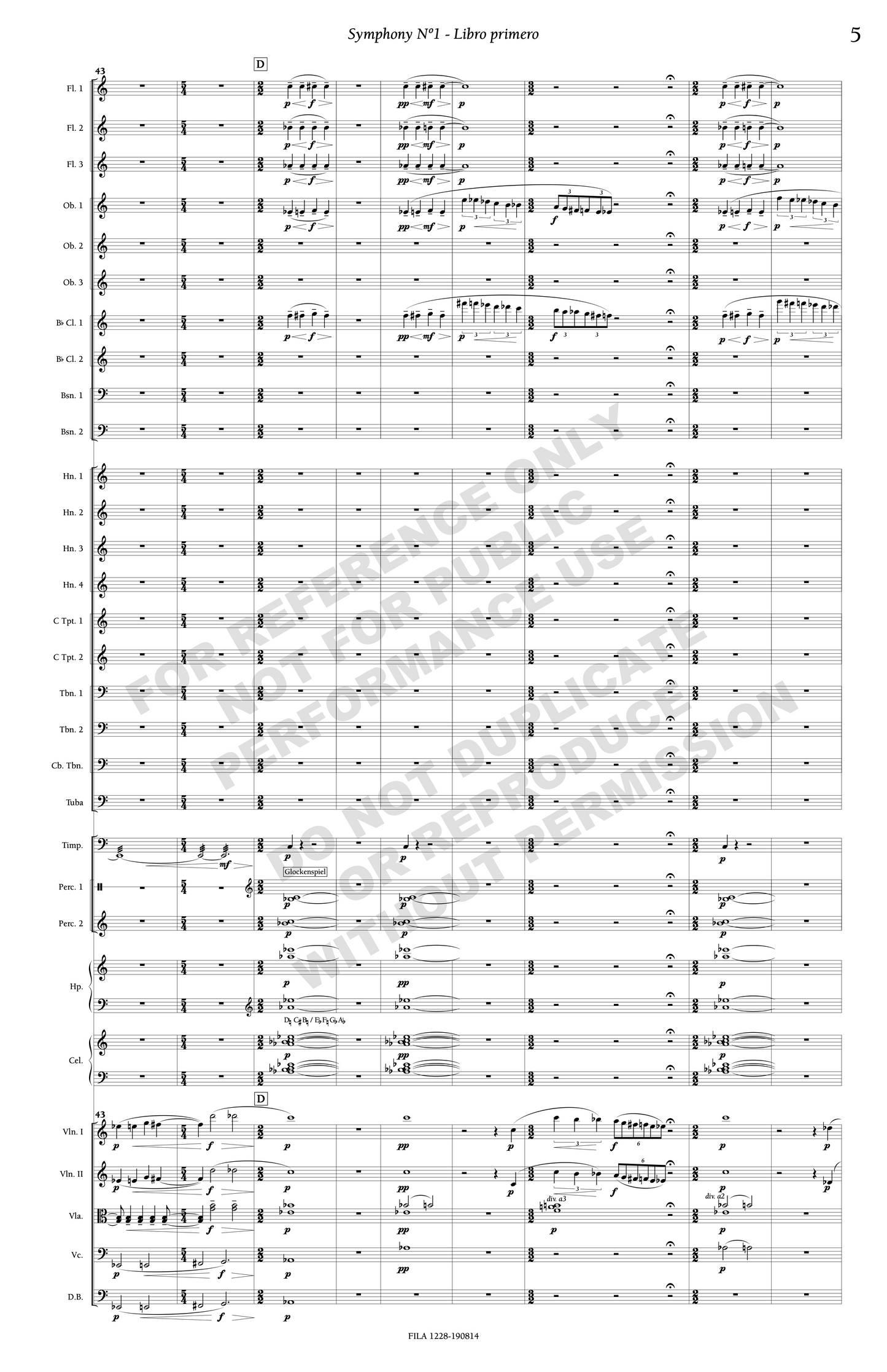 Symphony Nº 1: The Travails of Persiles and Sigismunda, for orchestra