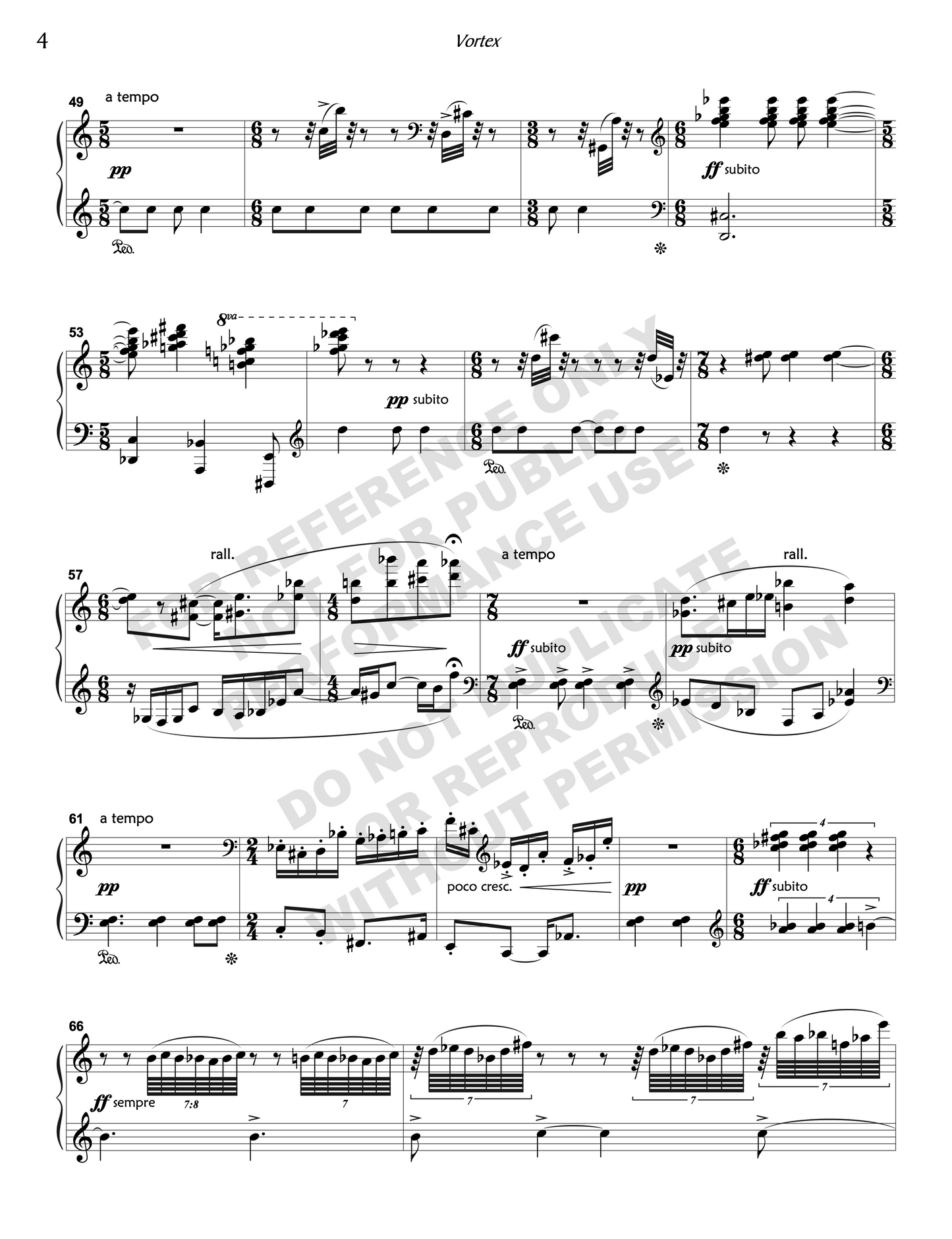 Vortex, for solo piano