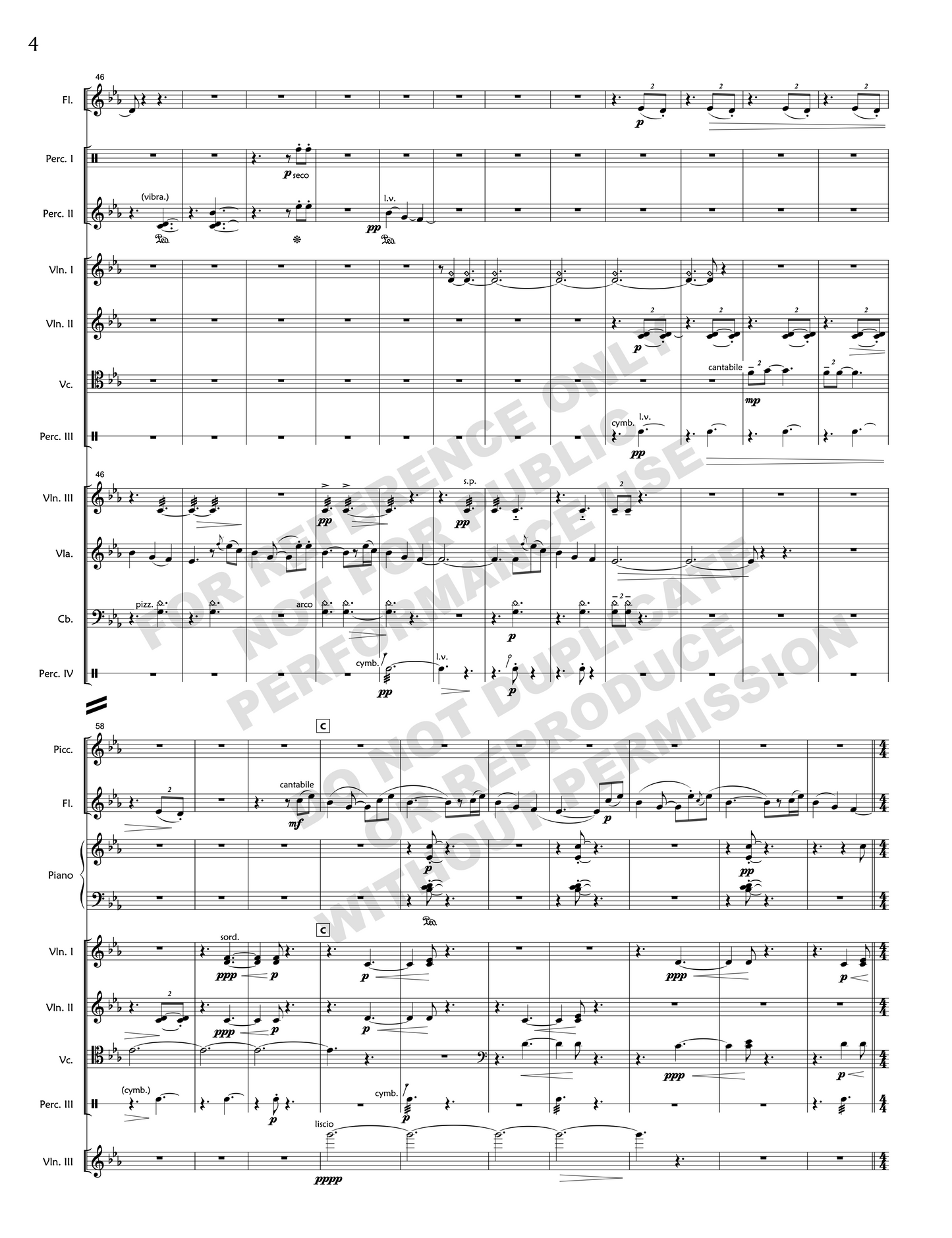 Incienso, for chamber orchestra or ensemble