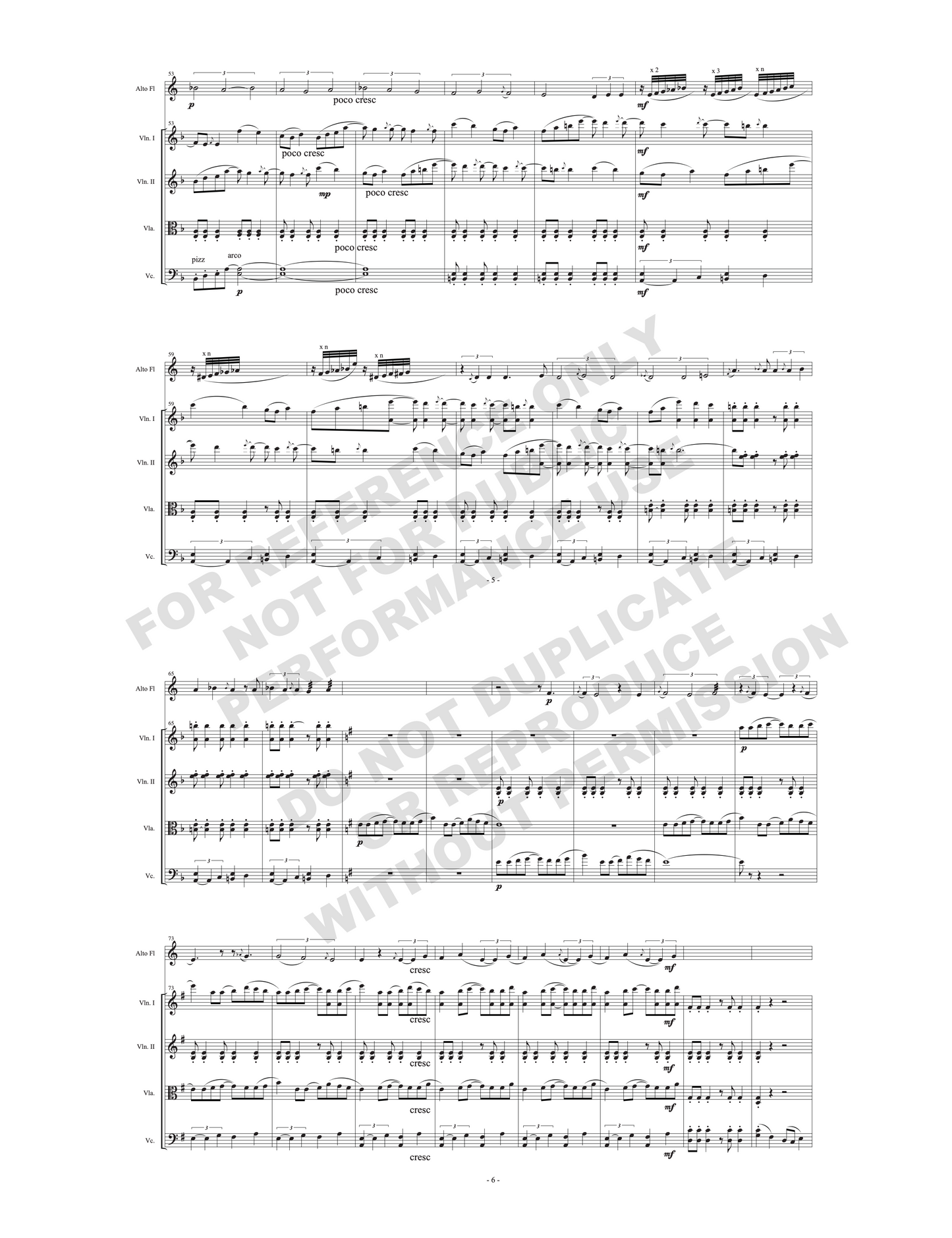 Yaraví y yumbo, for flute and string quartet