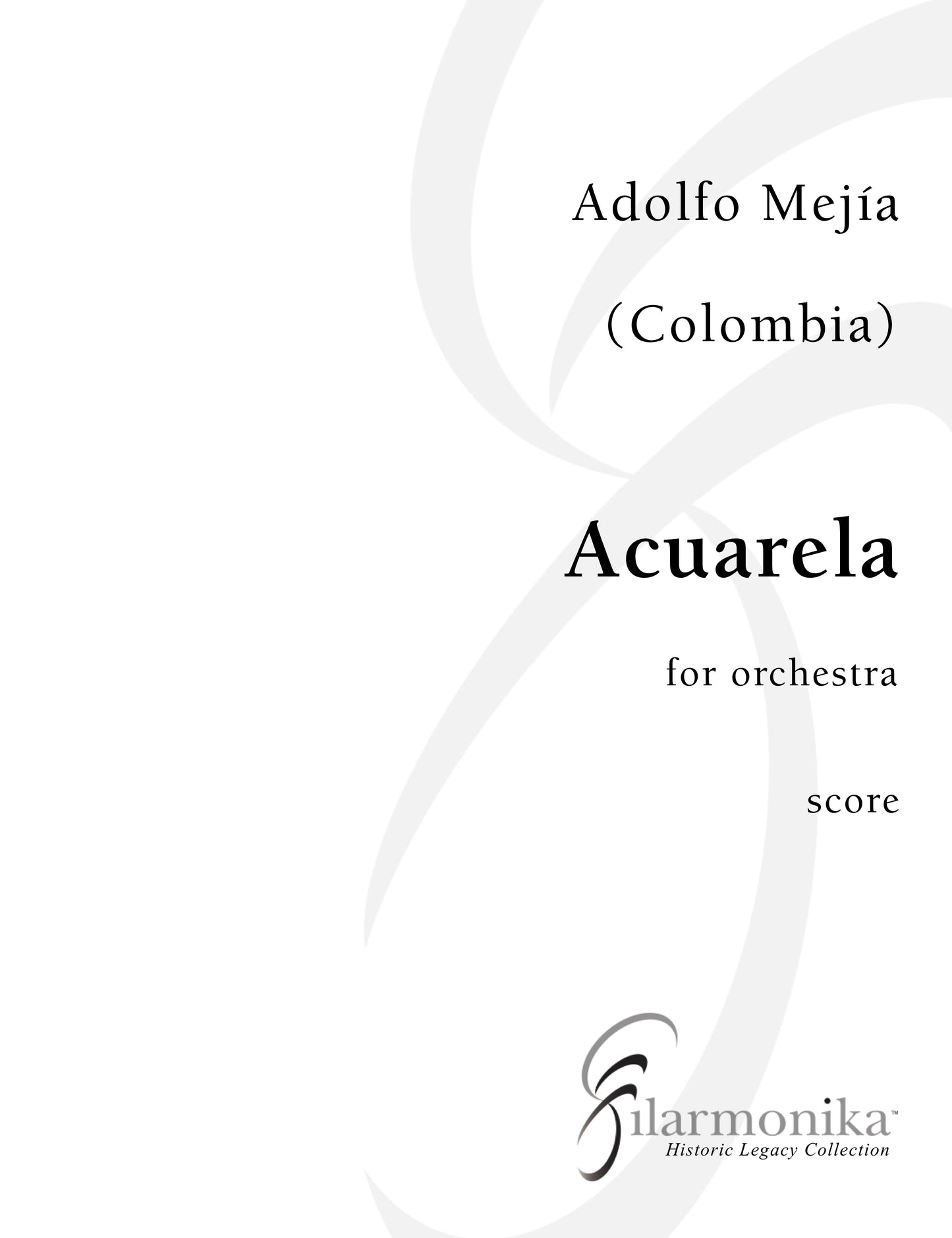 Acuarela, for orchestra