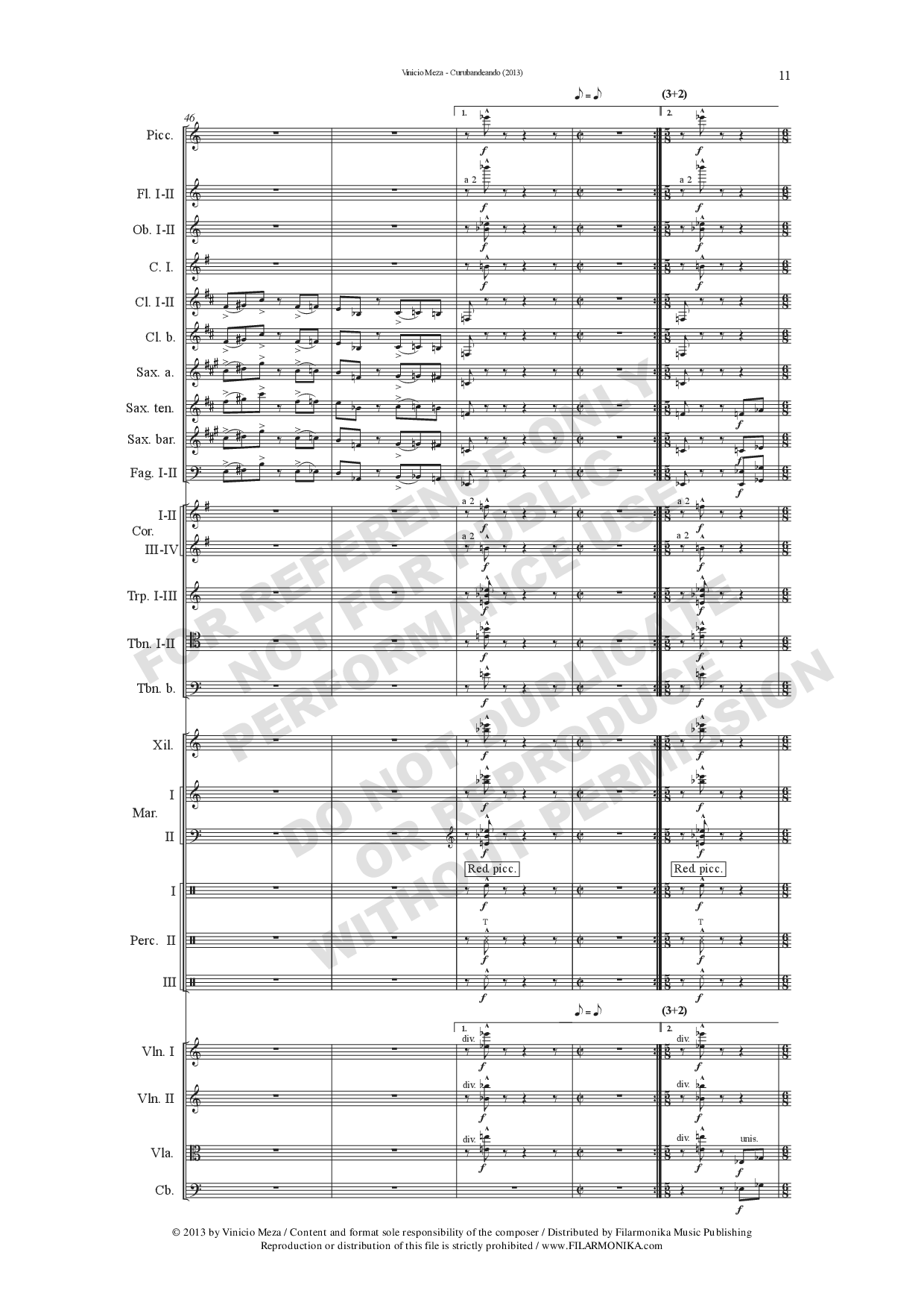 Curubandeando, for orchestra