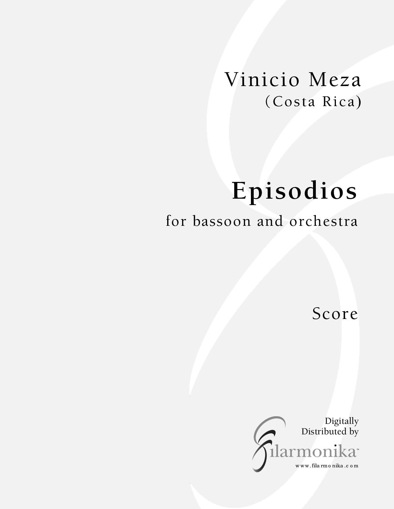 Episodios for basoon and orchestra FILARMONIKA Music Publishing