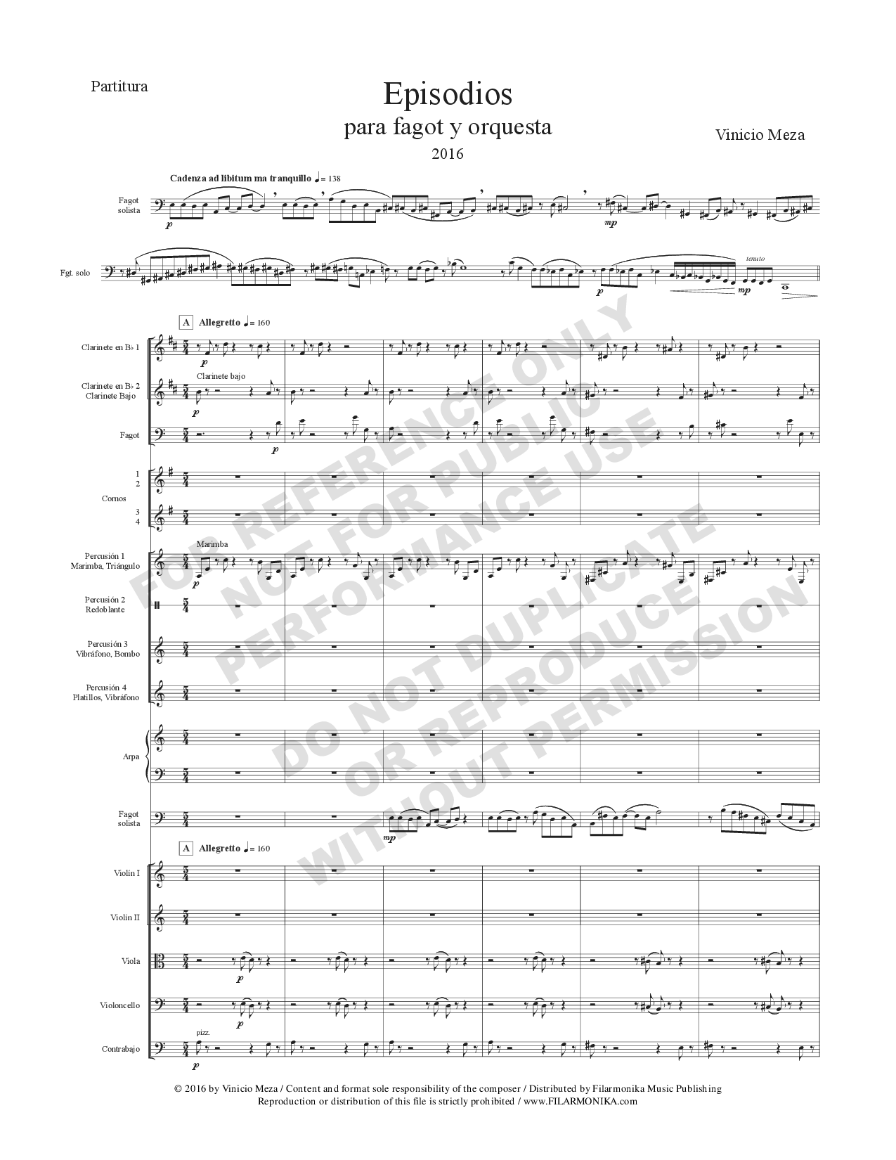 Episodios, for basoon and orchestra