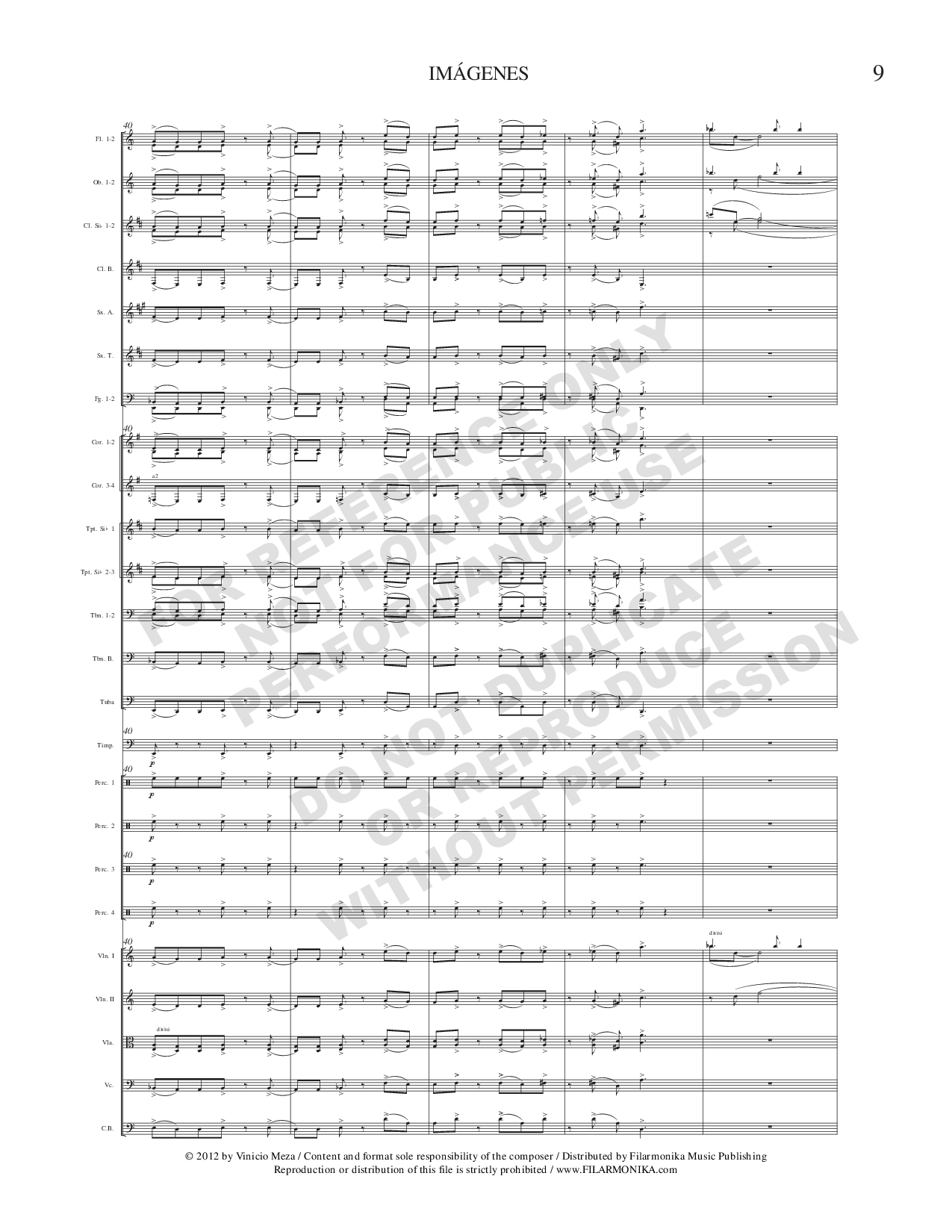 Imágenes, for orchestra