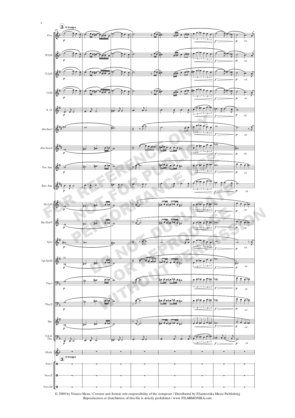 Preludio y Scherzo, for concert band