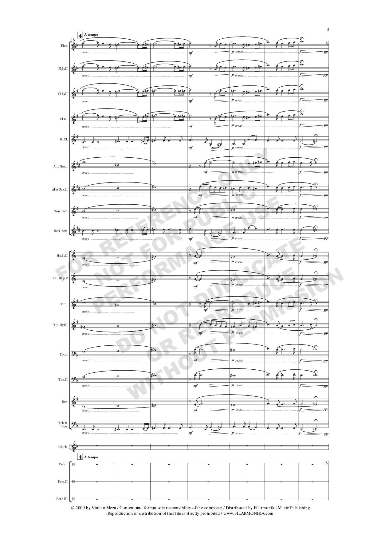 Preludio y Scherzo, for concert band