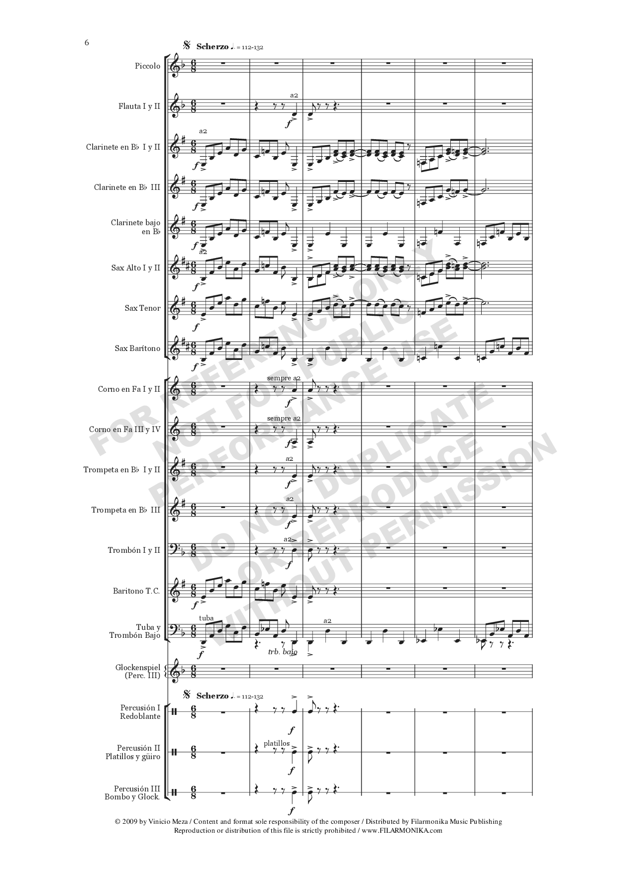 Preludio y Scherzo, for concert band