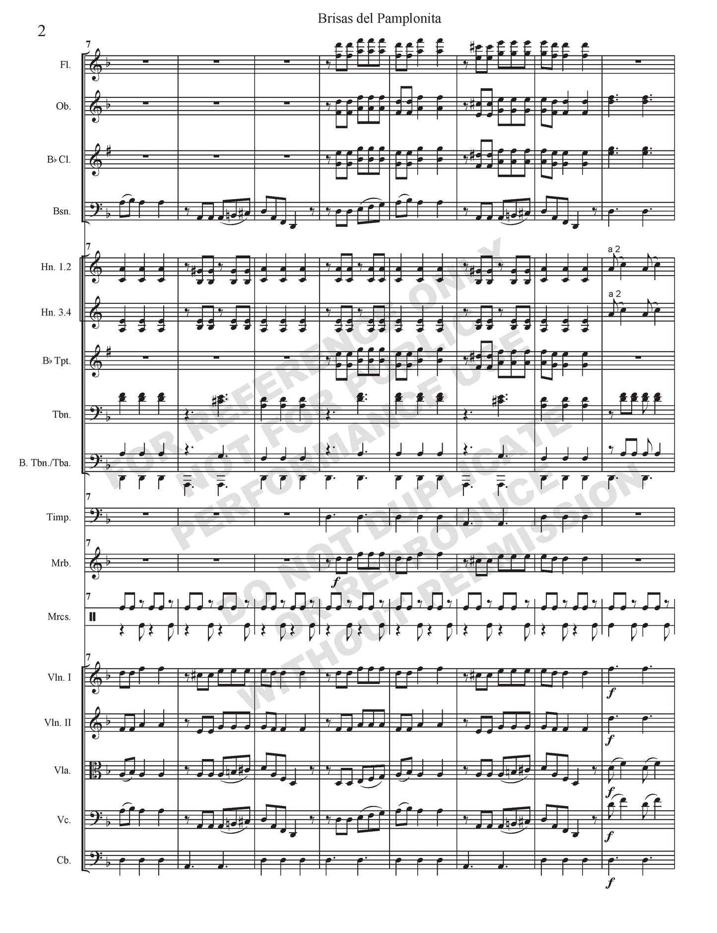 Brisas del Pamplonita (arr. Gonzales)