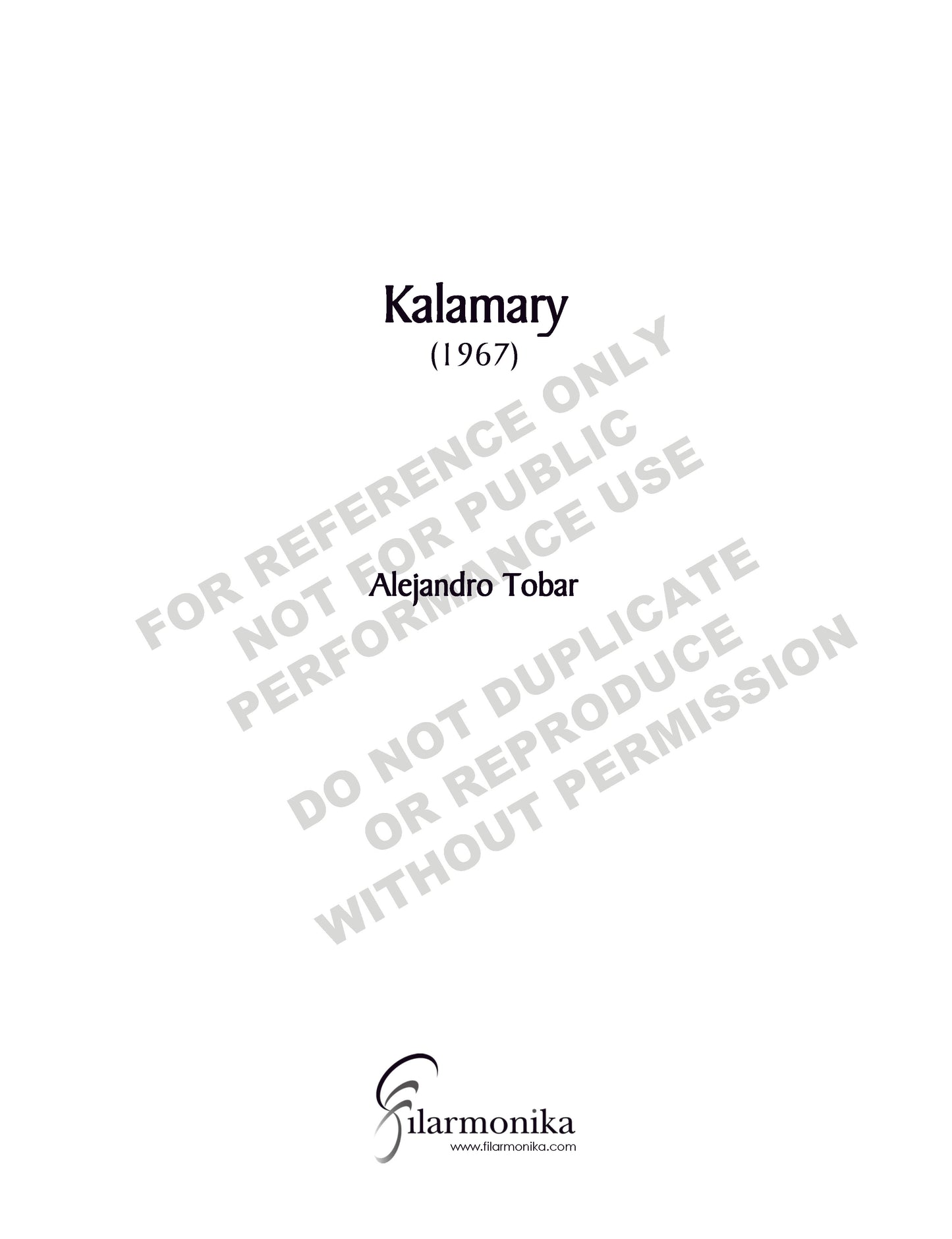 Kalamary, for orchestra