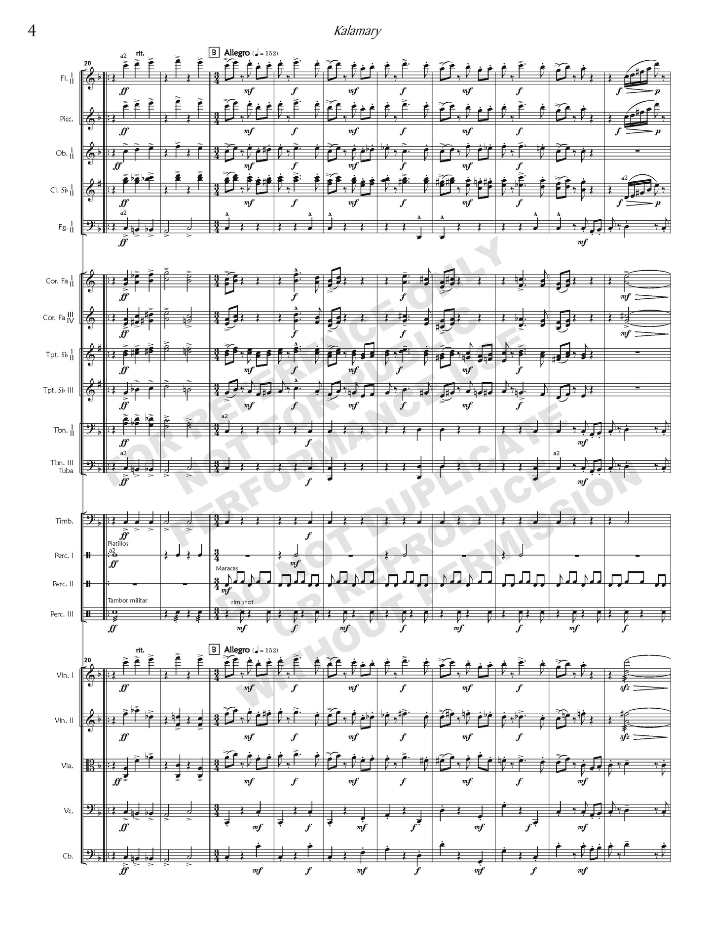 Kalamary, for orchestra
