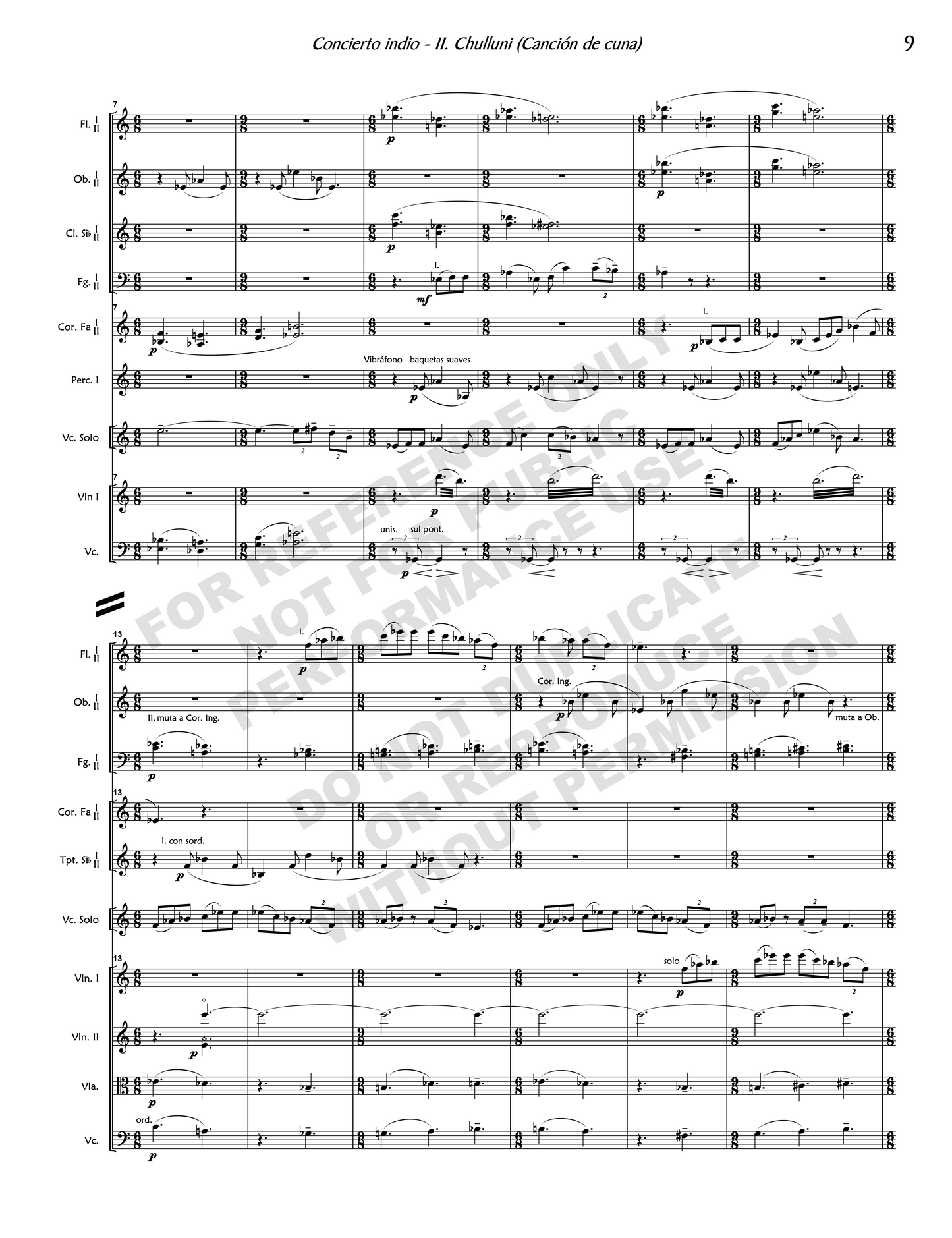 Concierto indio, for cello and orchestra