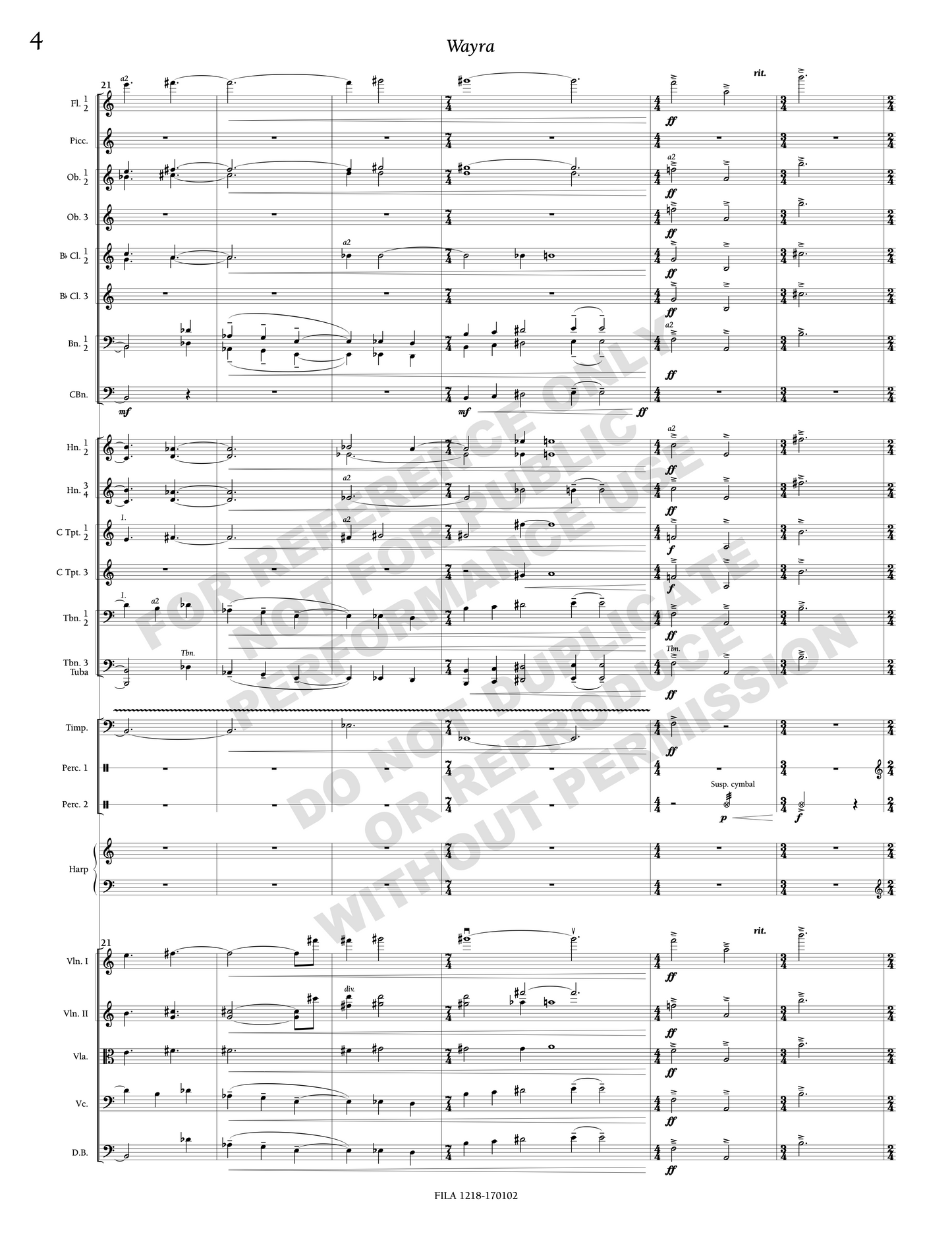 Wayra, for orchestra