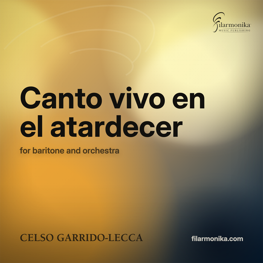 Filarmonika cover - Canto vivo en el atardecer, for baritone and orchestra