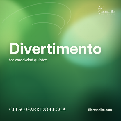 Filarmonika cover - Divertimento, for woodwind quintet