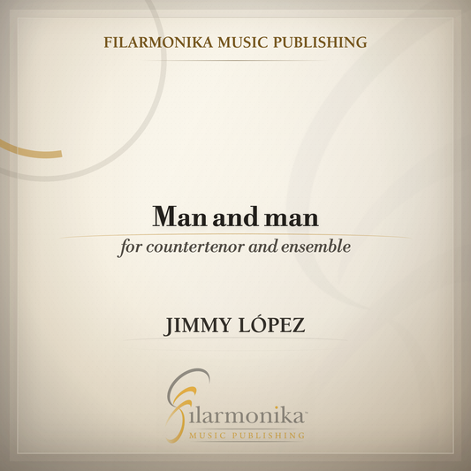 Filarmonika cover - Man and man, for countertenor and ensemble