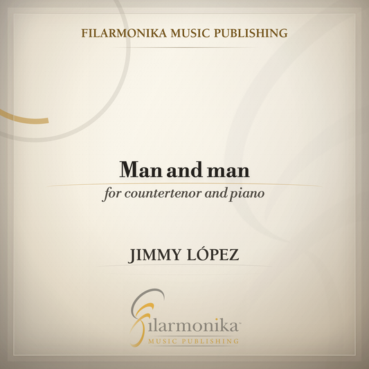 Filarmonika cover - Man and man, for countertenor and piano