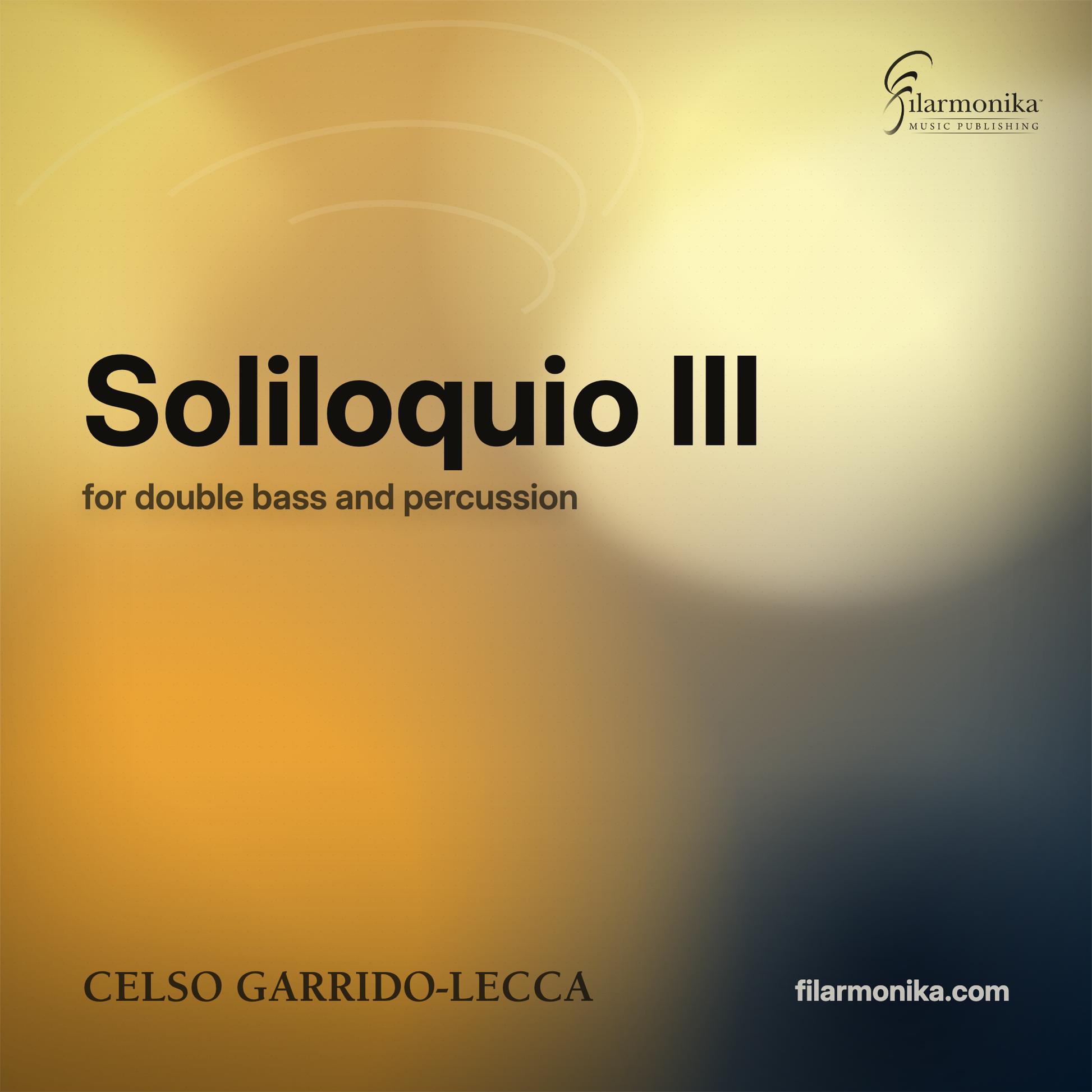 Filarmonika cover - Soliloquio III, for double bass and percussion