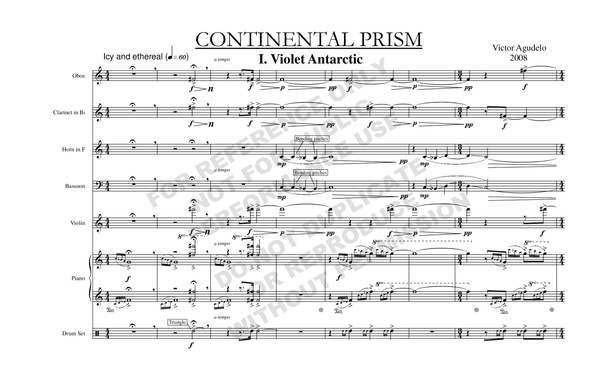Continental Prism, for ensemble