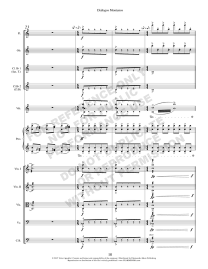 Diálogos montunos, for piano and orchestra