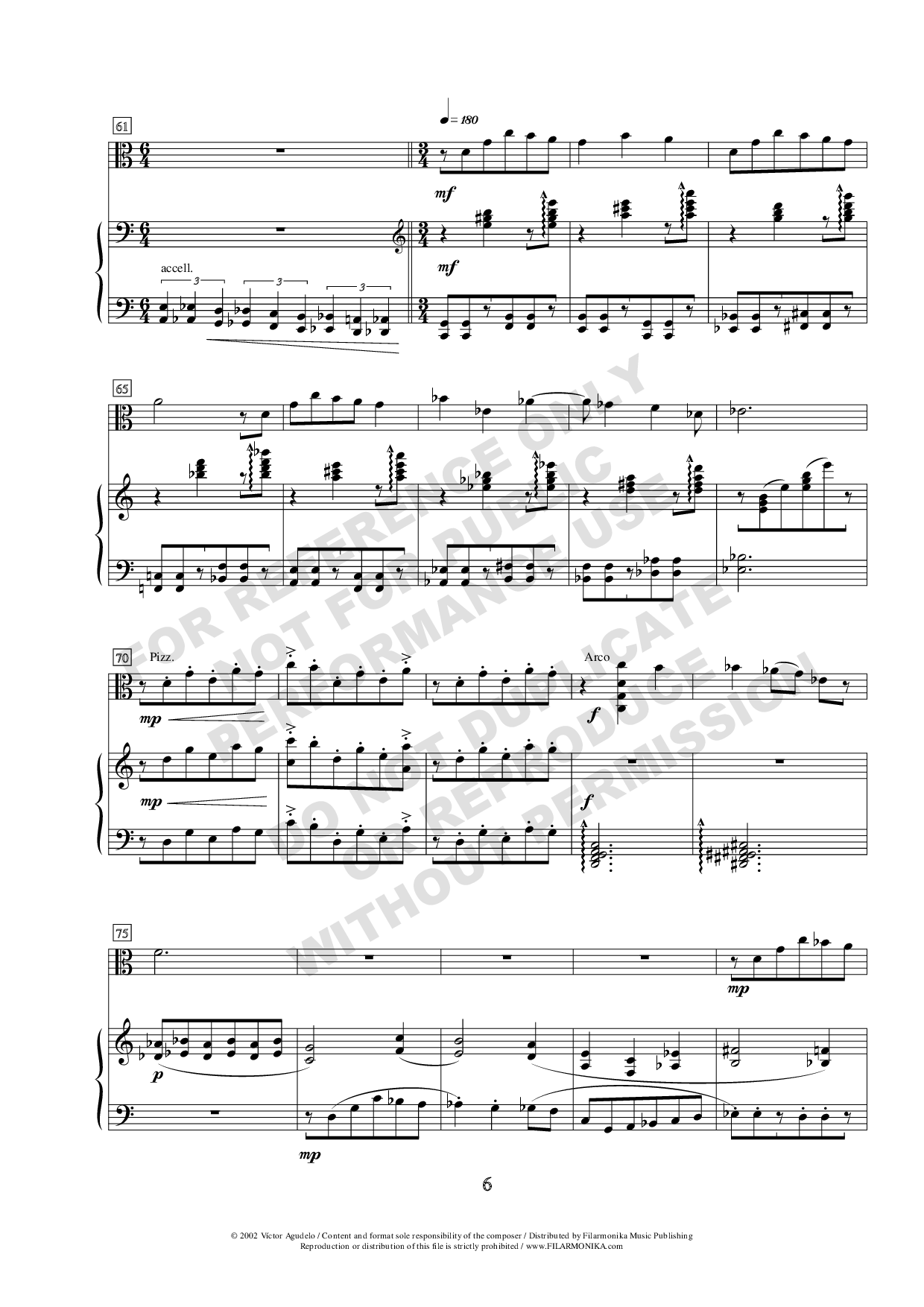 El cachacosteño, for viola and piano