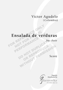 Ensalada de verduras, for choir