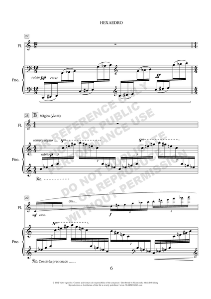 Hexaedro, for flute and piano