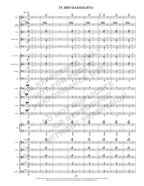 Las cuatro chalupas, for orchestra