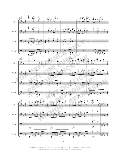 Mamarracho, for violoncello quartet